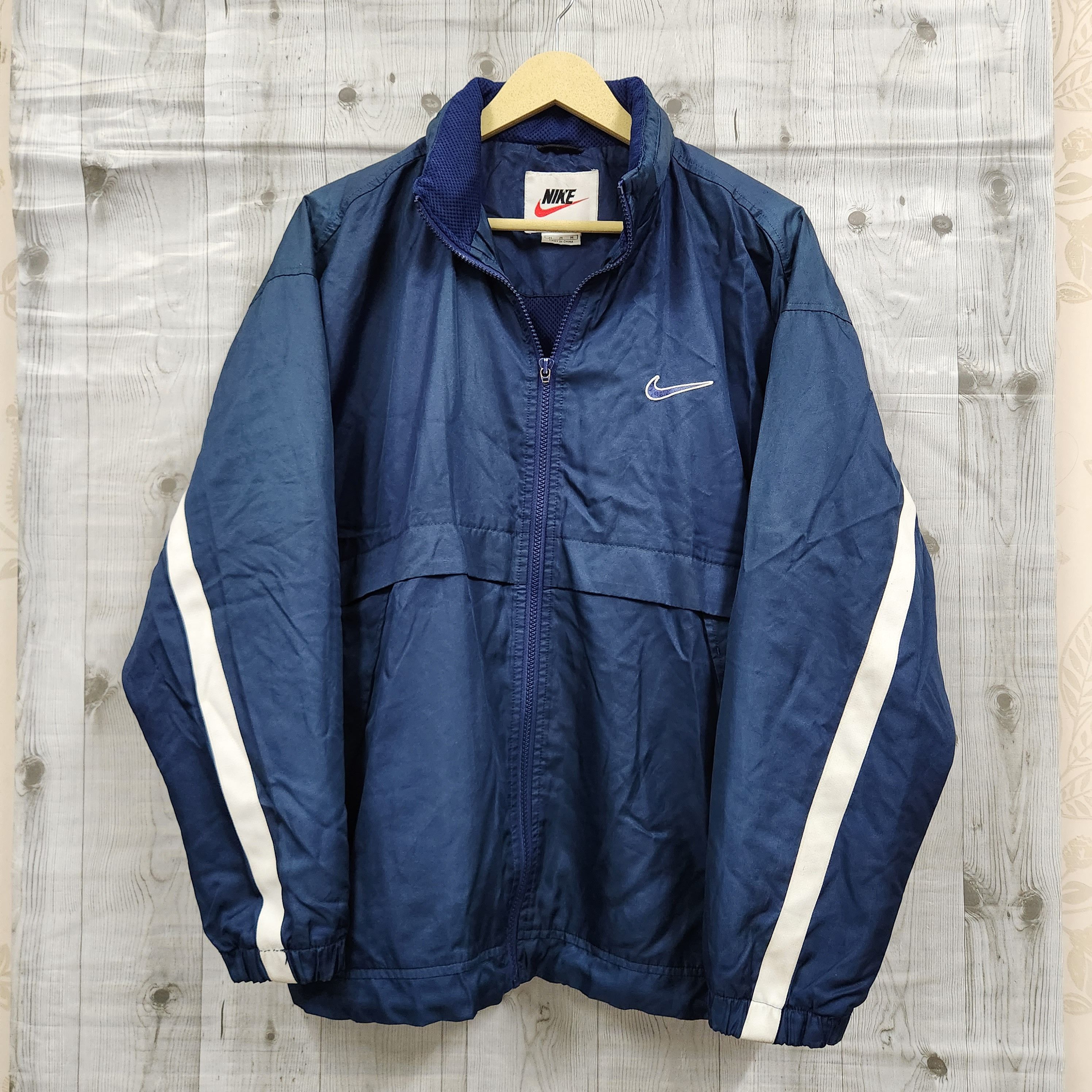 Nike Sweater Mesh Jacket Vintage Centre Swoosh Waterproof - 1