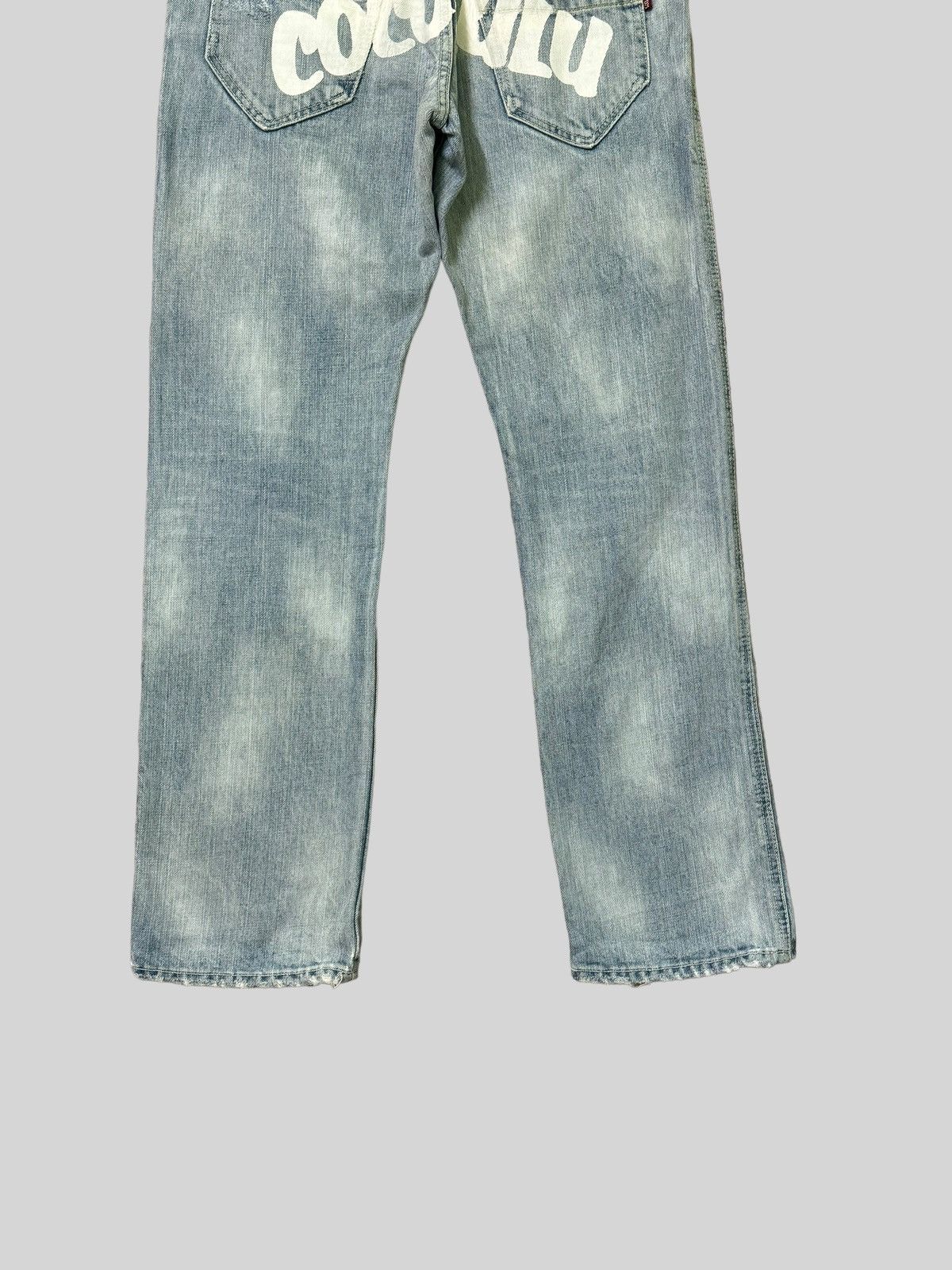 Vintage - Distressed COCOLULU Mud WashThrashed Faded Jeans - 12