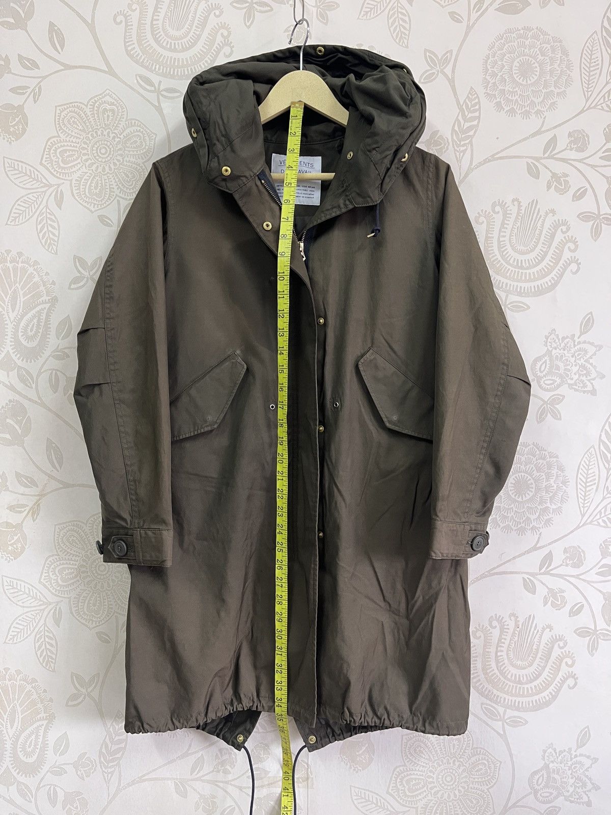 Japanese Brand - Vetements De Travail Long Parka Coat Fishtail Jacket Hooded - 2