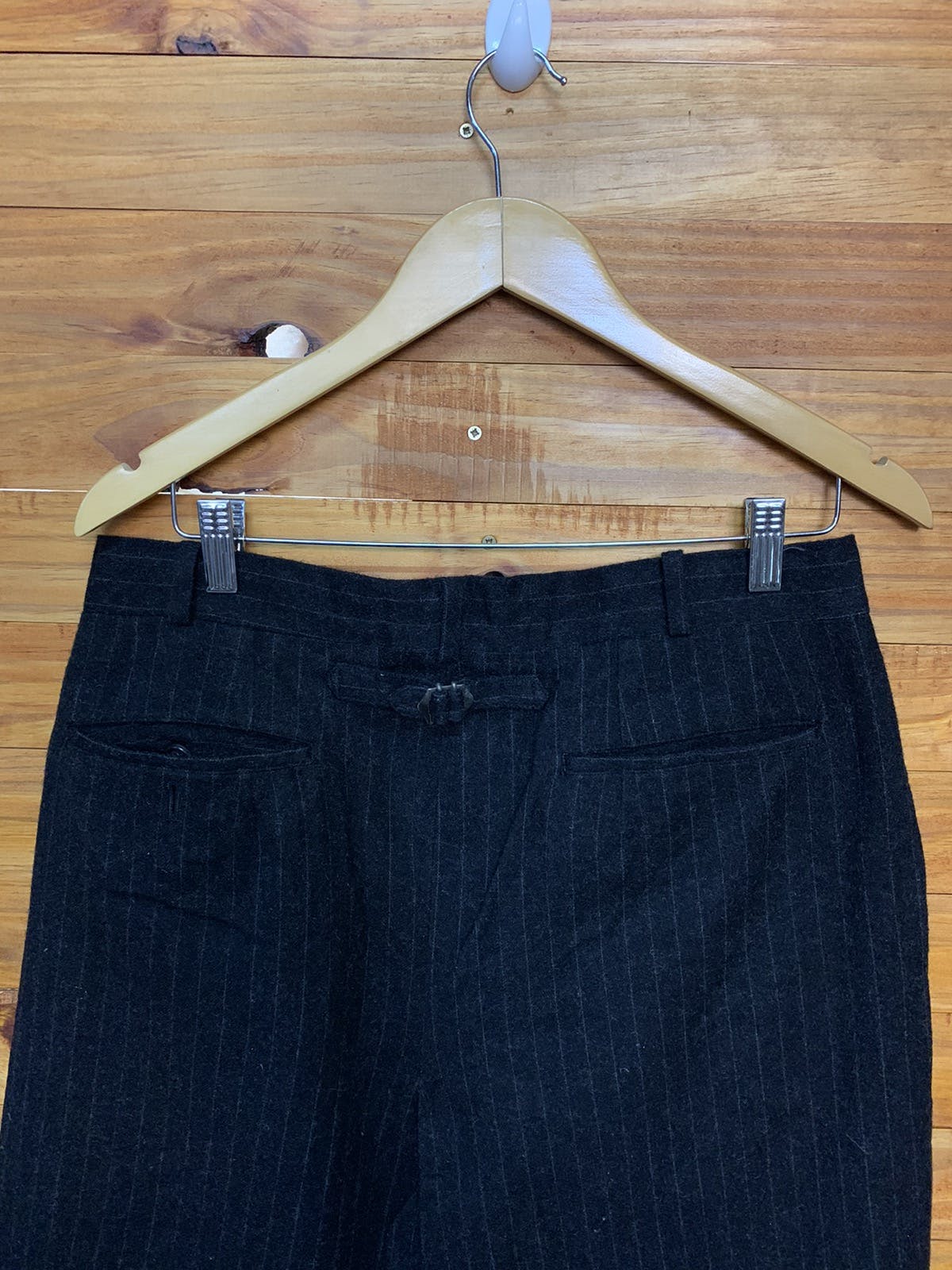 Vintage 90s Comme Des Garcon Homme Wool Stripe Trouser Pants - 7