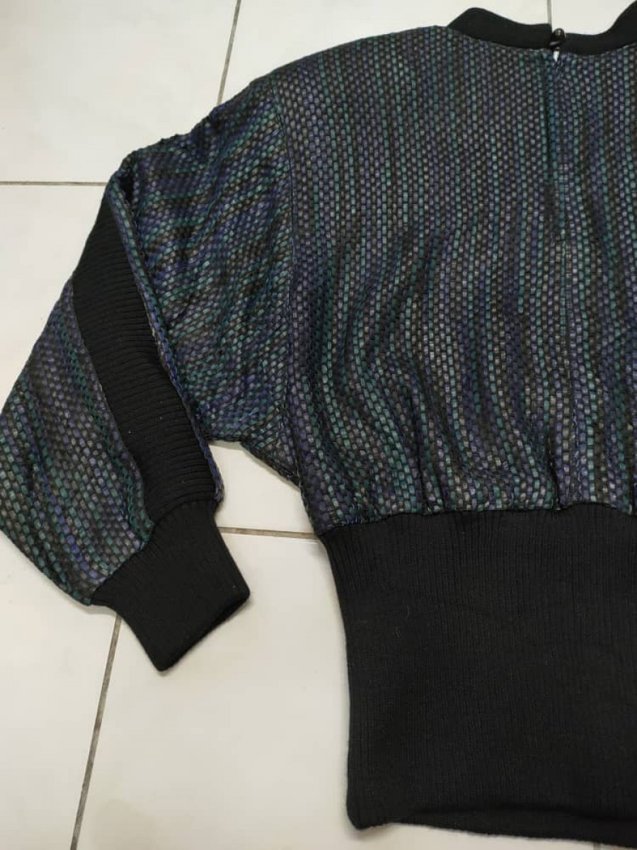 Designer - L.Vaninni Leather Sweater - 2