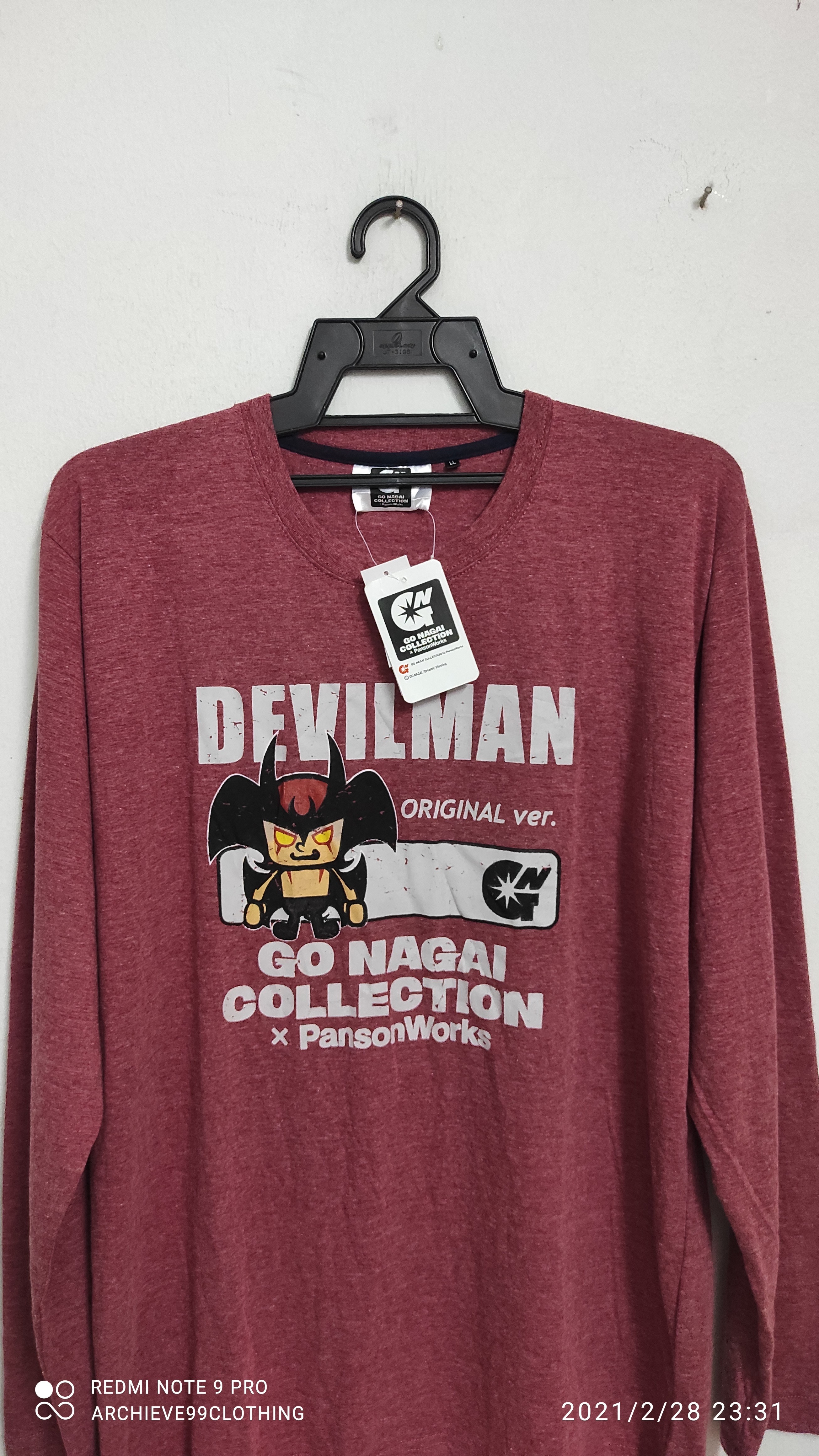 Japanese Brand - DEVILMAN Go Nagai Collection X Panson work OG Merch tee - 5