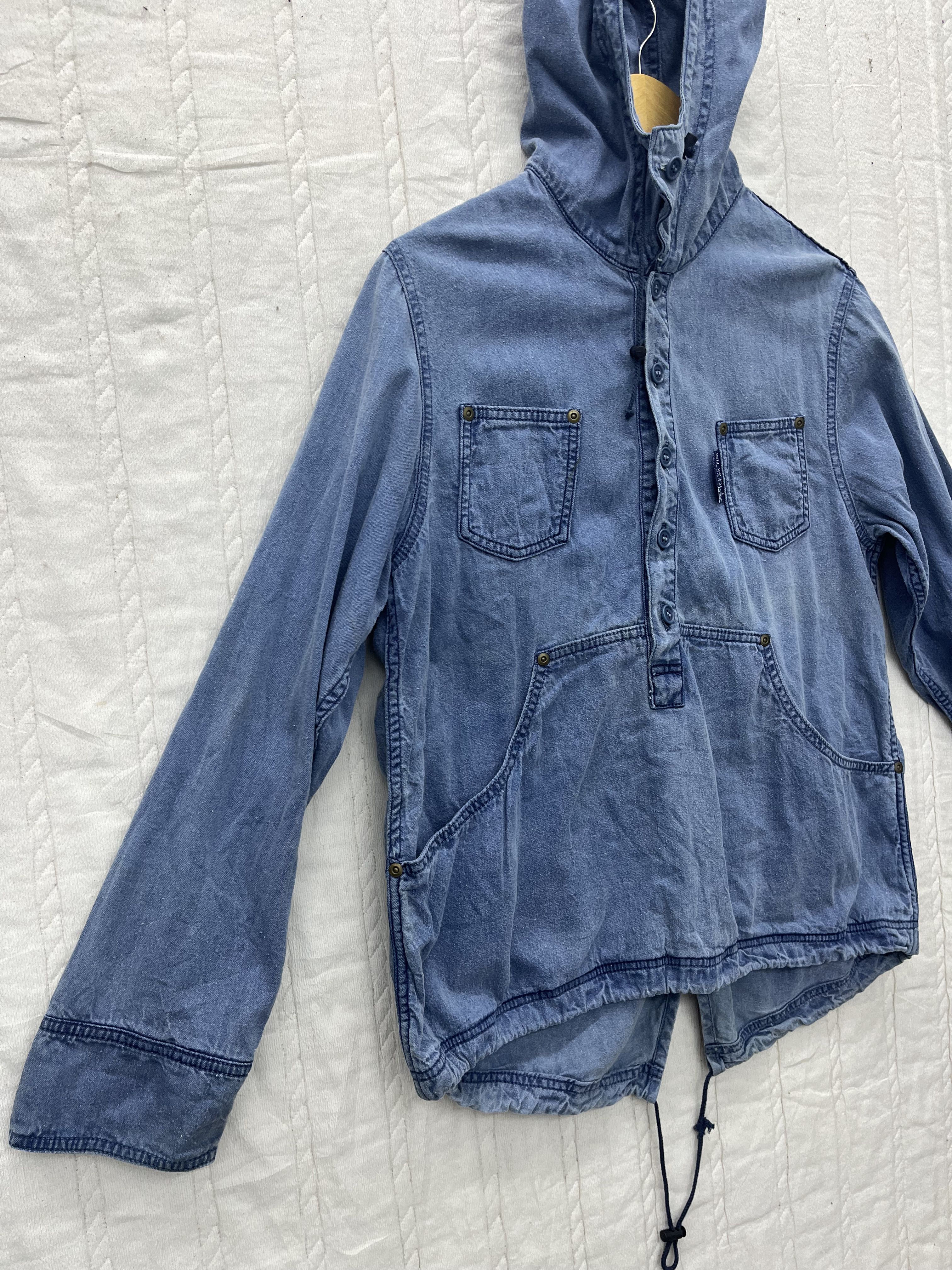 VTG ISSEY MIYAKE HAI SPORTING GEAR ANORAK DENIM - 3
