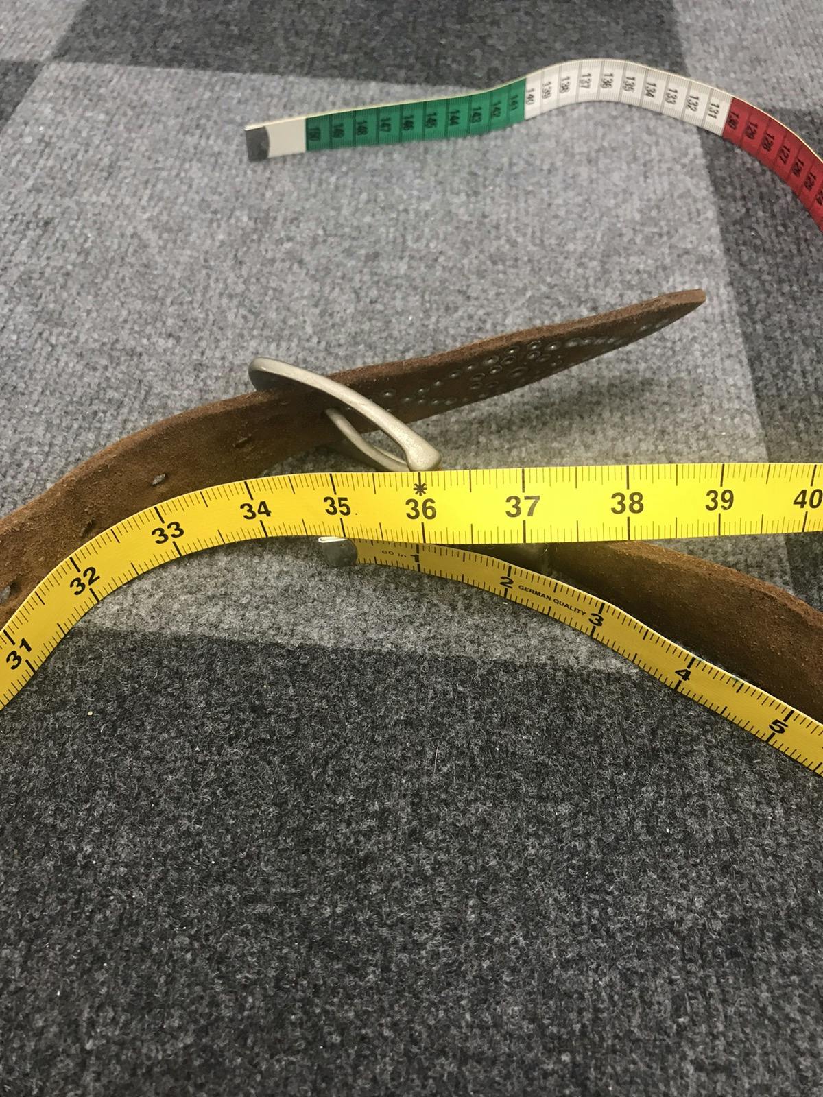 Very Rare - Genuine Leather Studded Belt - 6