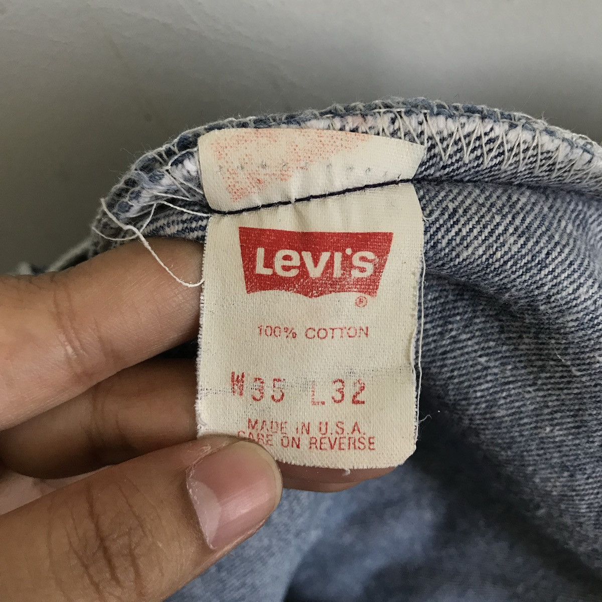 Vintage Levis 501 Made in USA Distressed Denim Jeans - 10