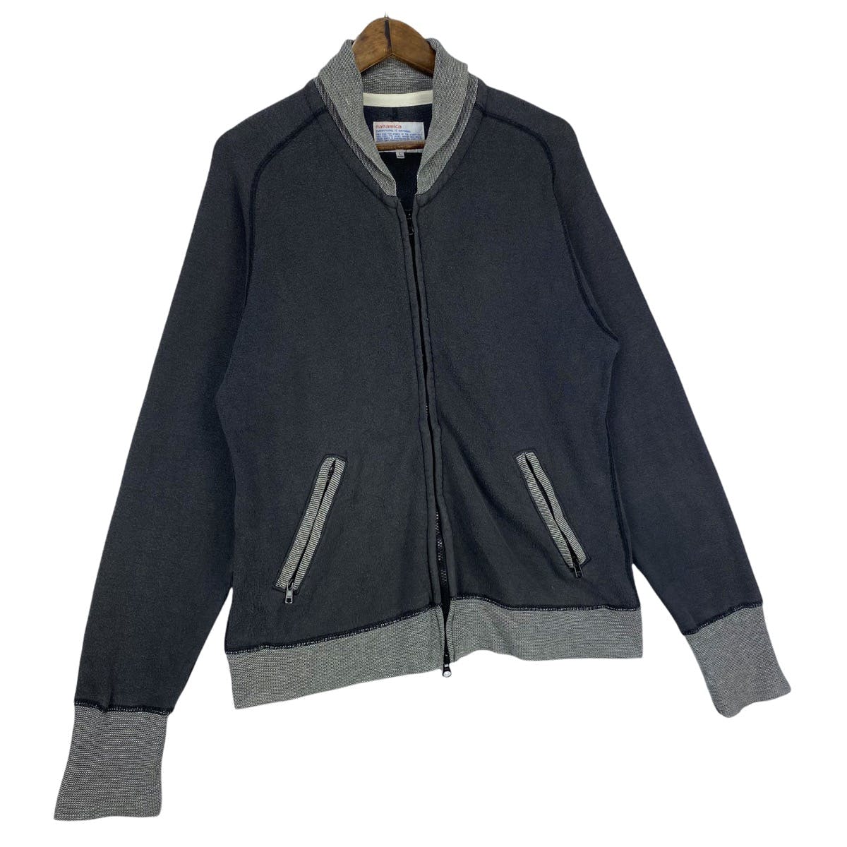 Nanamica Full Zip Shawl Collar Sweater Jacket - 3