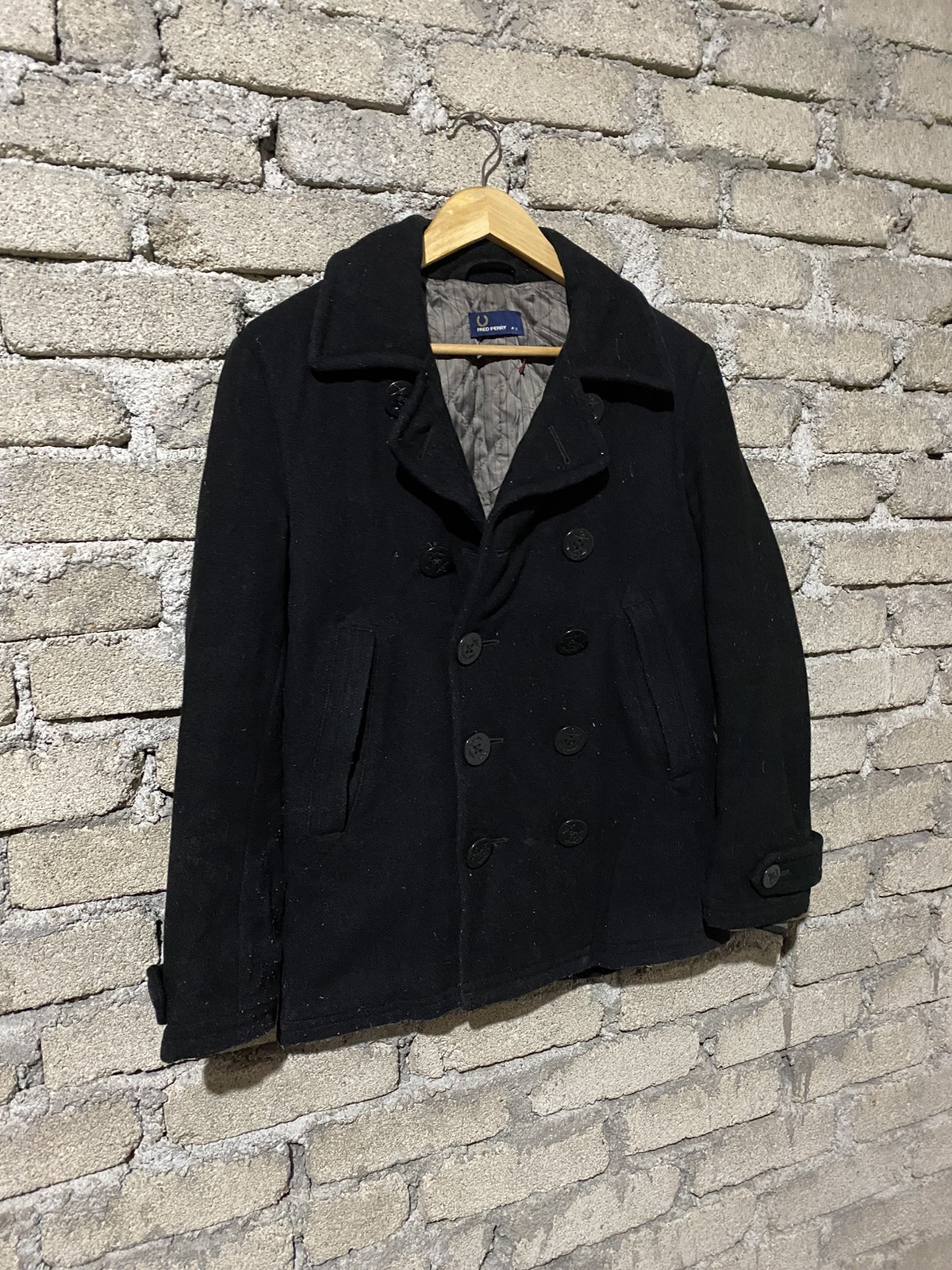 🔥SALE🔥FRED PERRY PEA COATS WOOL FABRIC - 3