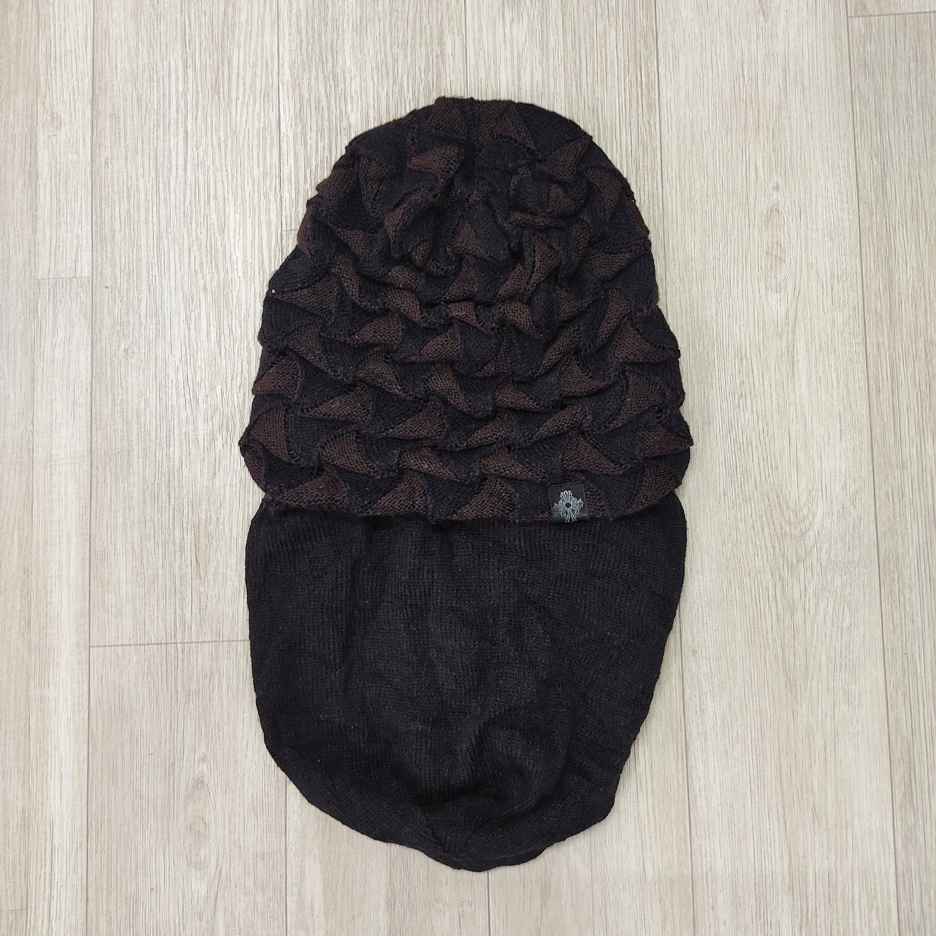 Rare - Reversible Knitted Chrome Hearts Inspired Pattern Beanie - 9