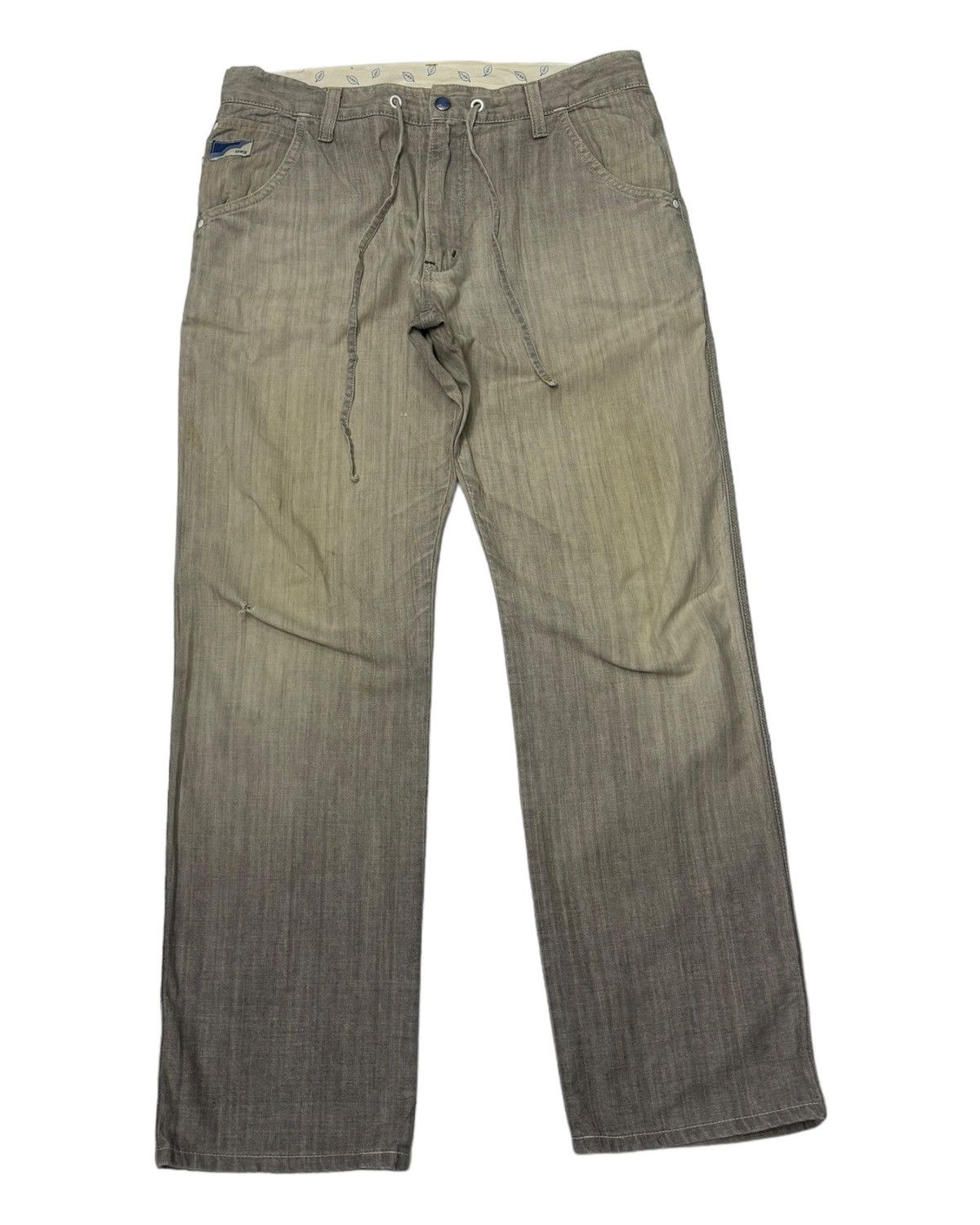 EDWIN BAGGY CASUAL FADED PANTS - 2