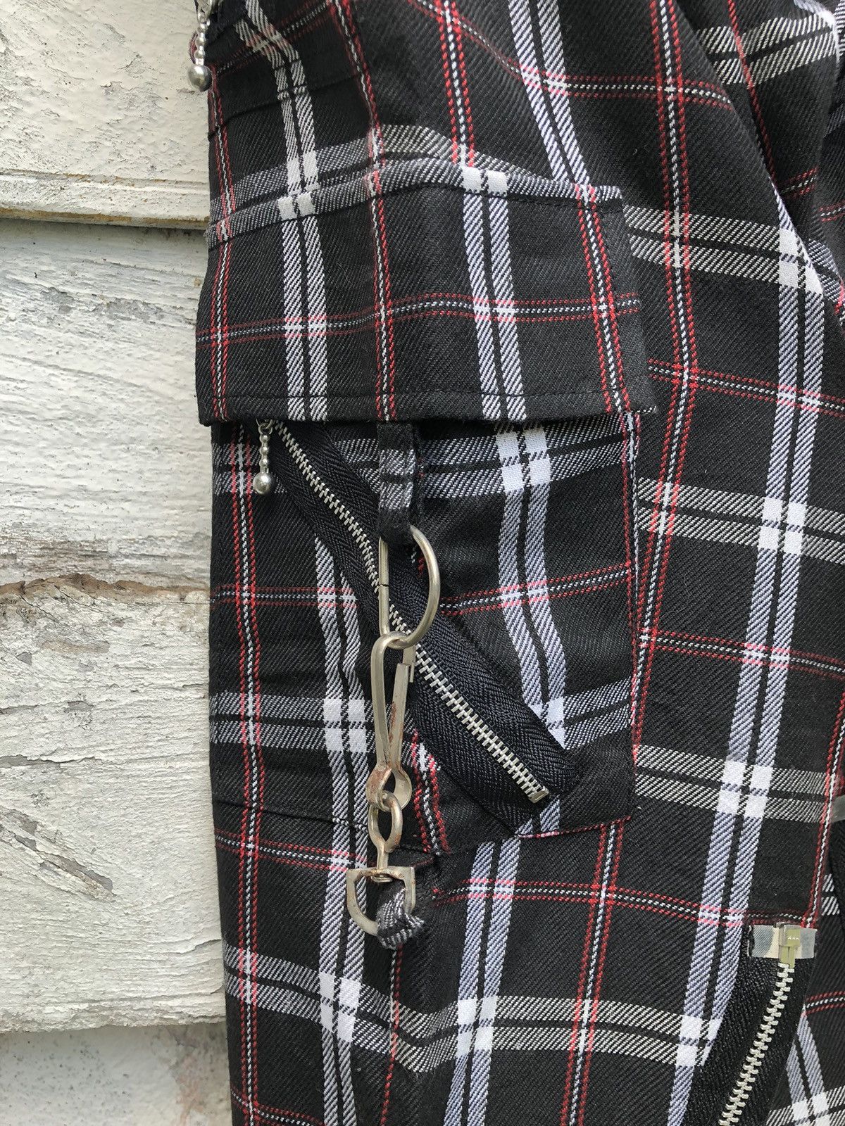 Japanese Brand - IDEA Tokyo Bondage Multi-zipper Checkered Pant - 7