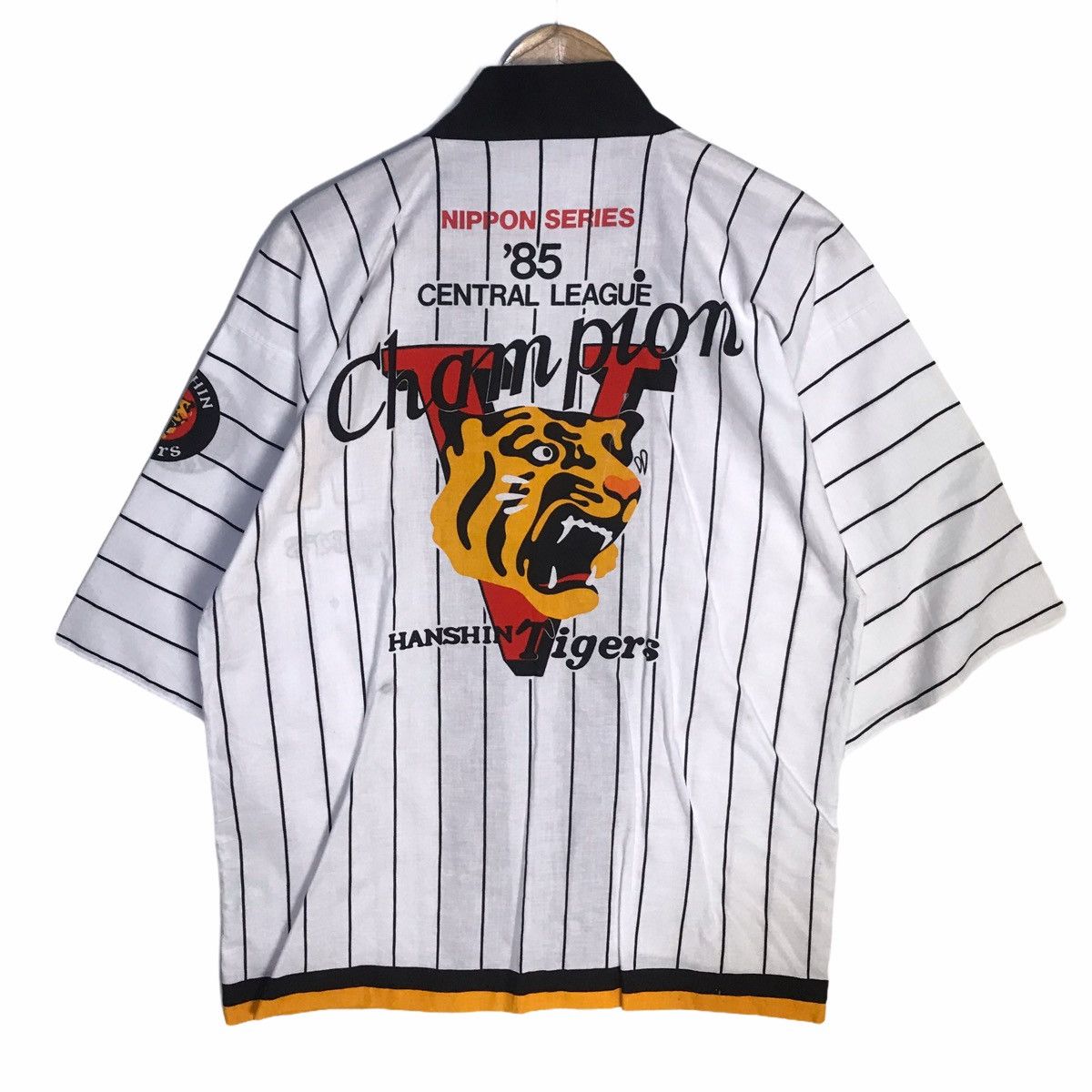 Japanese Brand - Vintage ‘85 hanshin tigers central league champion kimono - 1