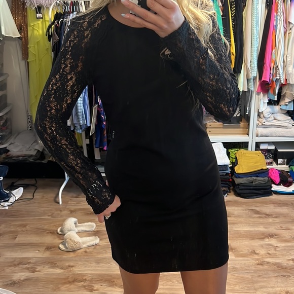 Juicy Couture Lace Sleeve Dress - 1