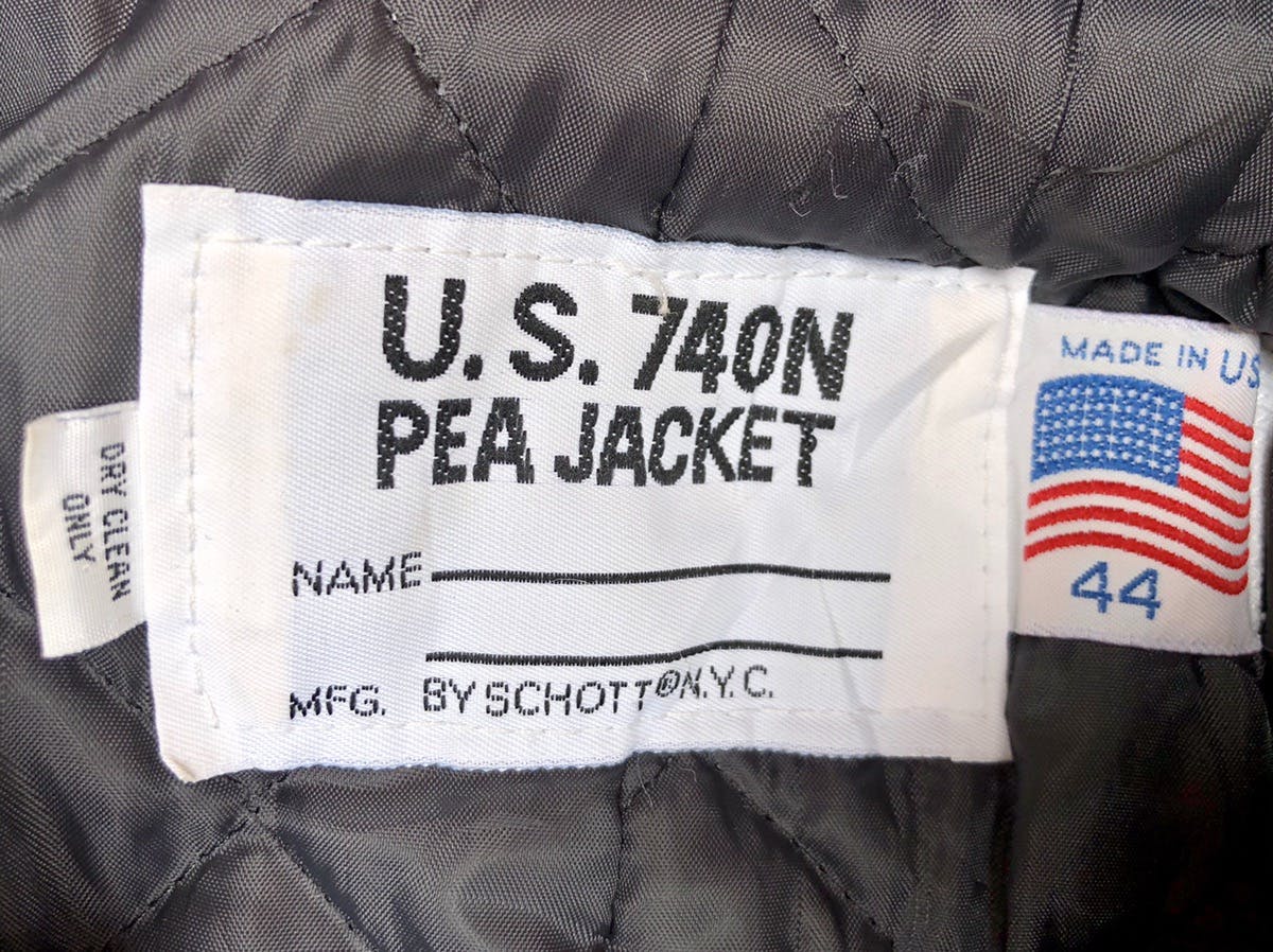 Schott NYC US 740N Pea Jacket/Coat - 8