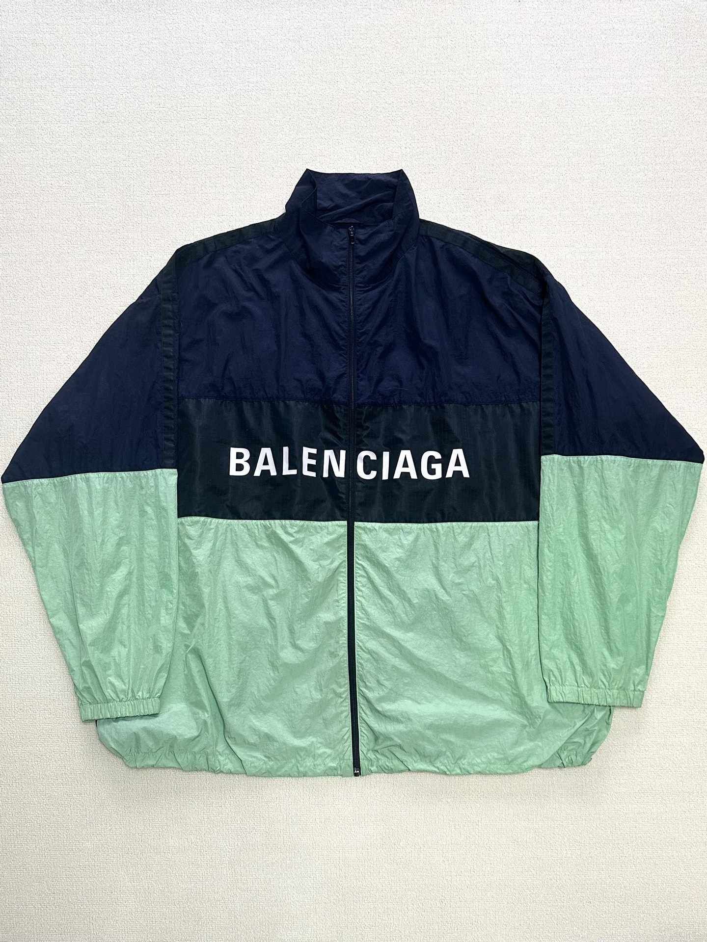Balenciaga Black Neon Green Tracksuit Jacket - 1