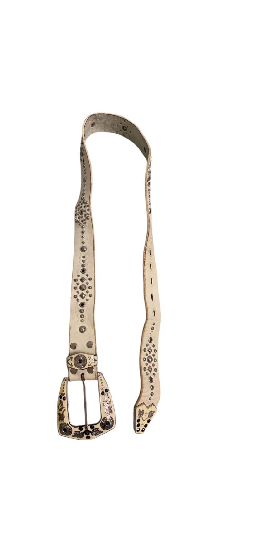 Other Designers Japanese Brand Leather Belt Studded Kmrii if