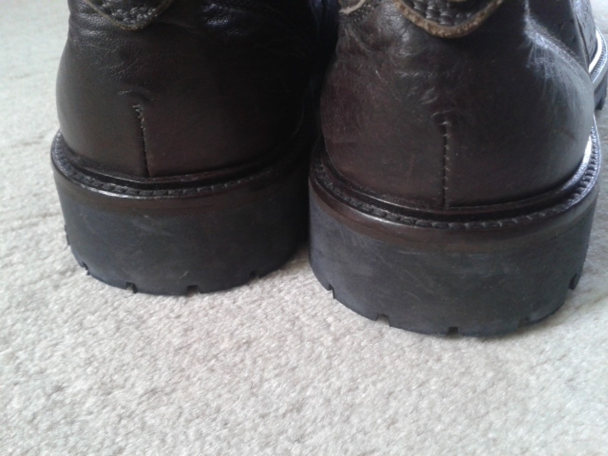 RARE Laser Cut Detail Commander Derby Leather Shoes - 5