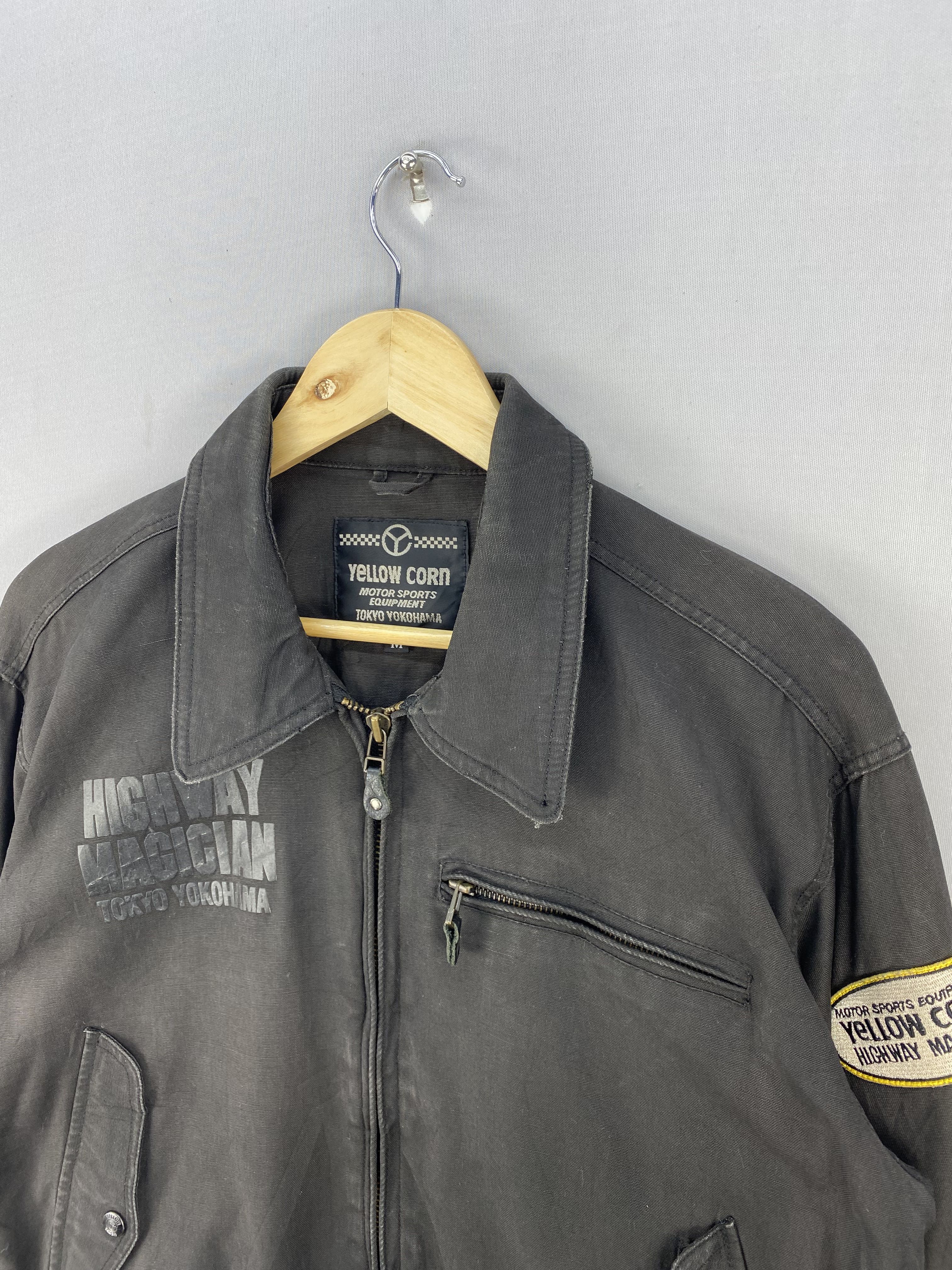 Vintage Y2K Yellow Corn Tokyo Yokohama Detroit Jacket - 2