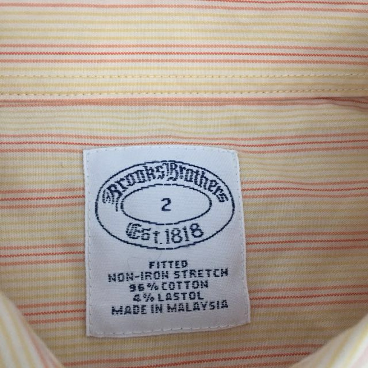 Brooks Brothers - Brooks Brothers stripes shirt size 2 non iron strech - 4