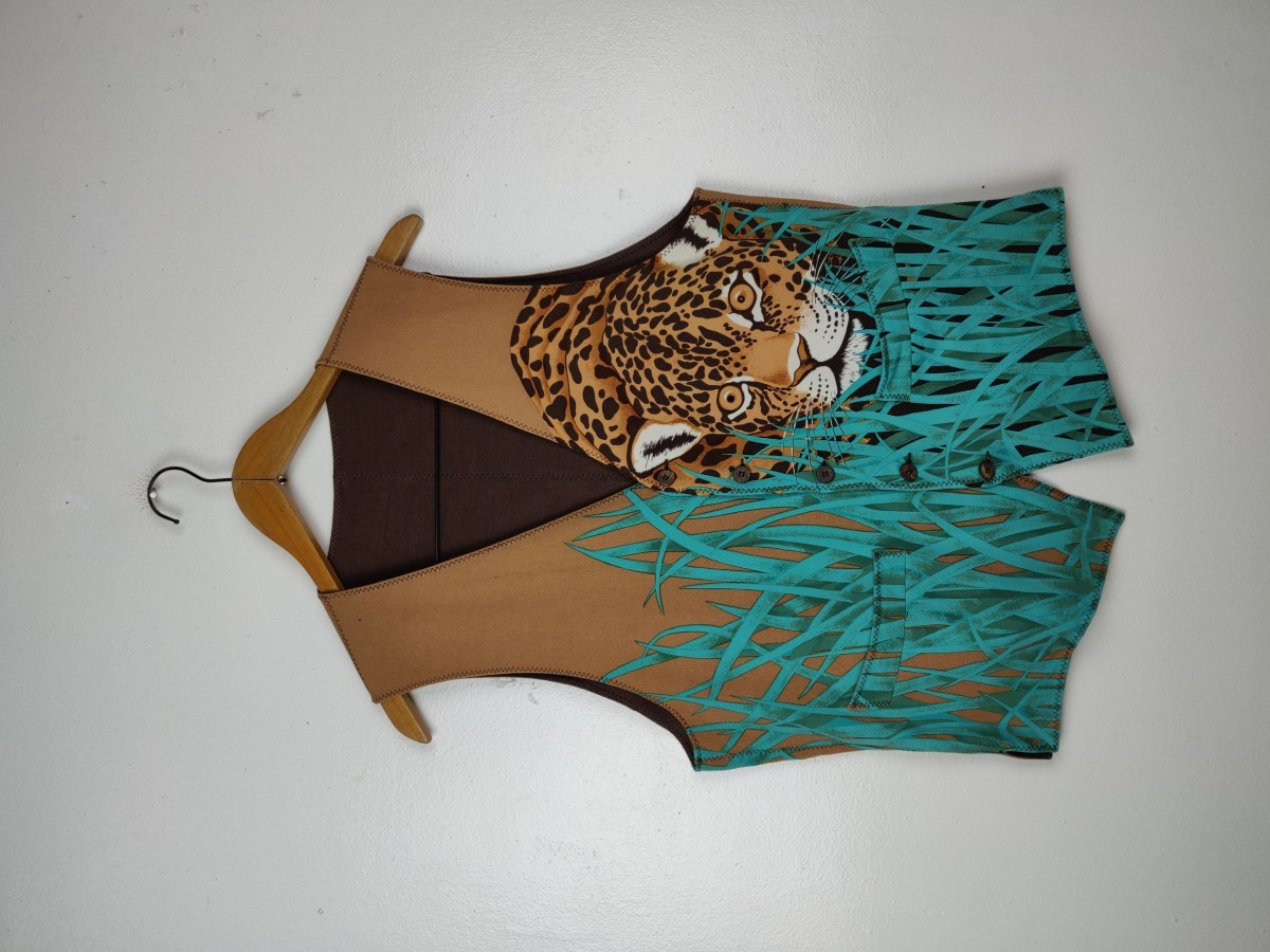 Art - Reversible Nature/Tiger Vest Jacket Outerwear - 2