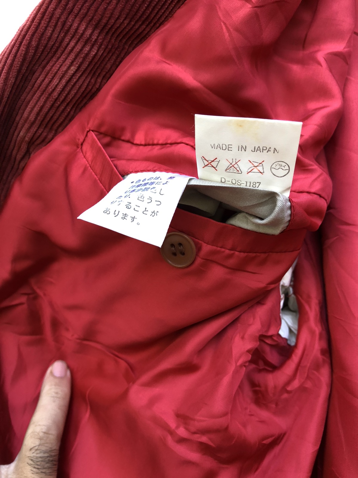 Vintage - Vintage Kenzo Corduroy Tailored Red Jacket - 9