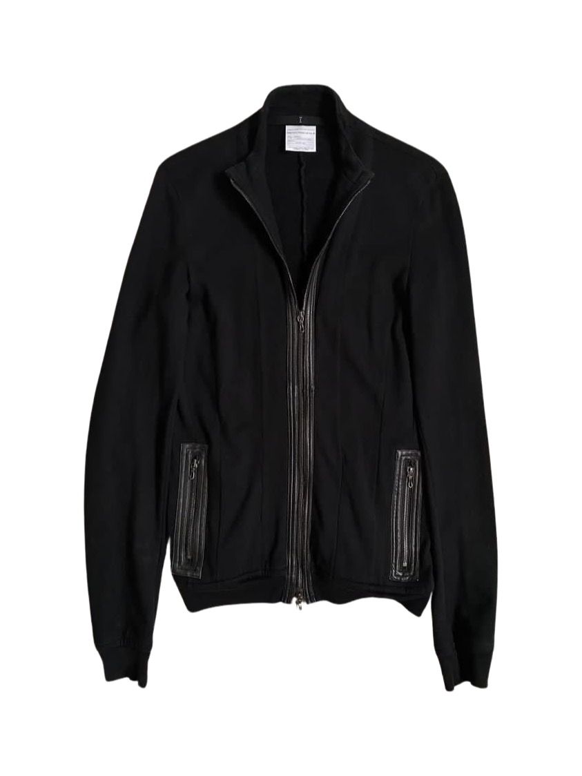 AW08 LEATHER GIZA ZIP UP - 2