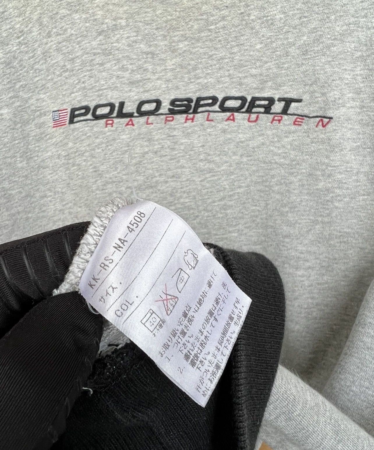 Vintage Polo Sport Ralph Lauren Embroidered Grey Sweatshirt - 7