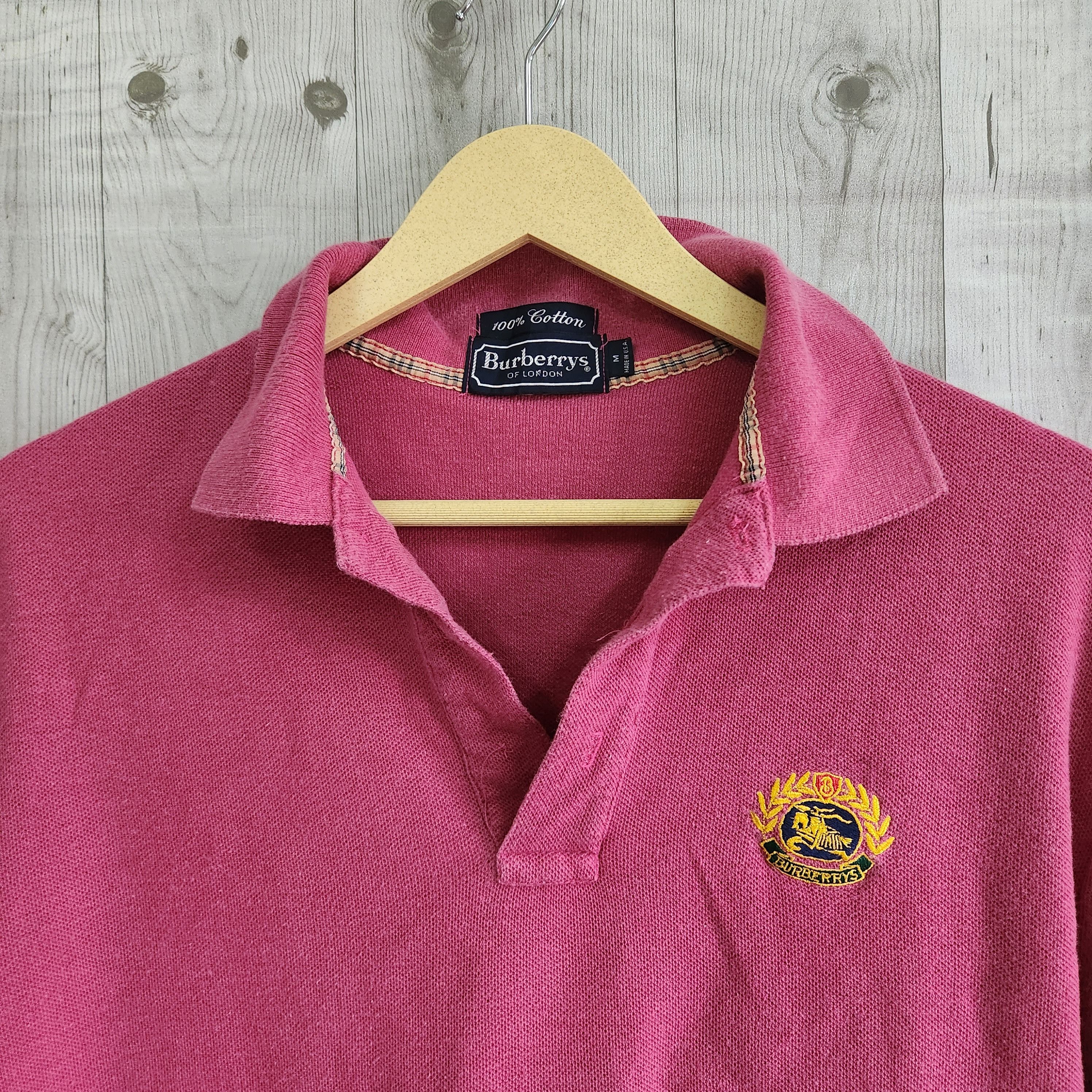 Vintage Burberrys Polo Shirts Made In USA - 11