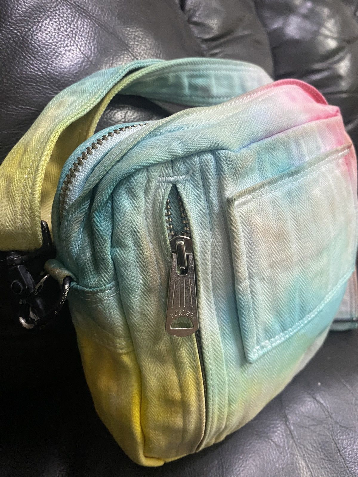 Porter Rainbow Color Cotton Crossbody Bag - 12