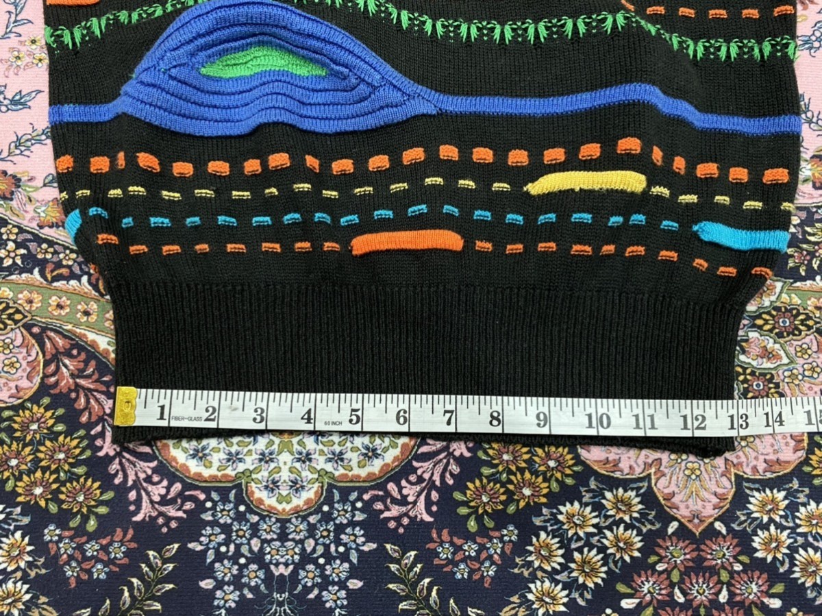 Japanese Brand - Enricodomani Colourful Knitted Pattern Sweater Pullover - 12
