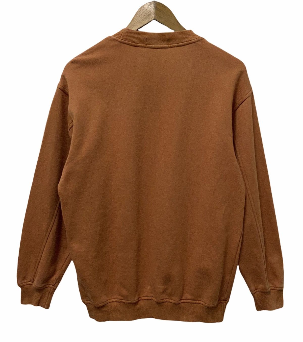 VALENTINO Sweatshirt Big Logo Spell Out Orange Jumper - 3