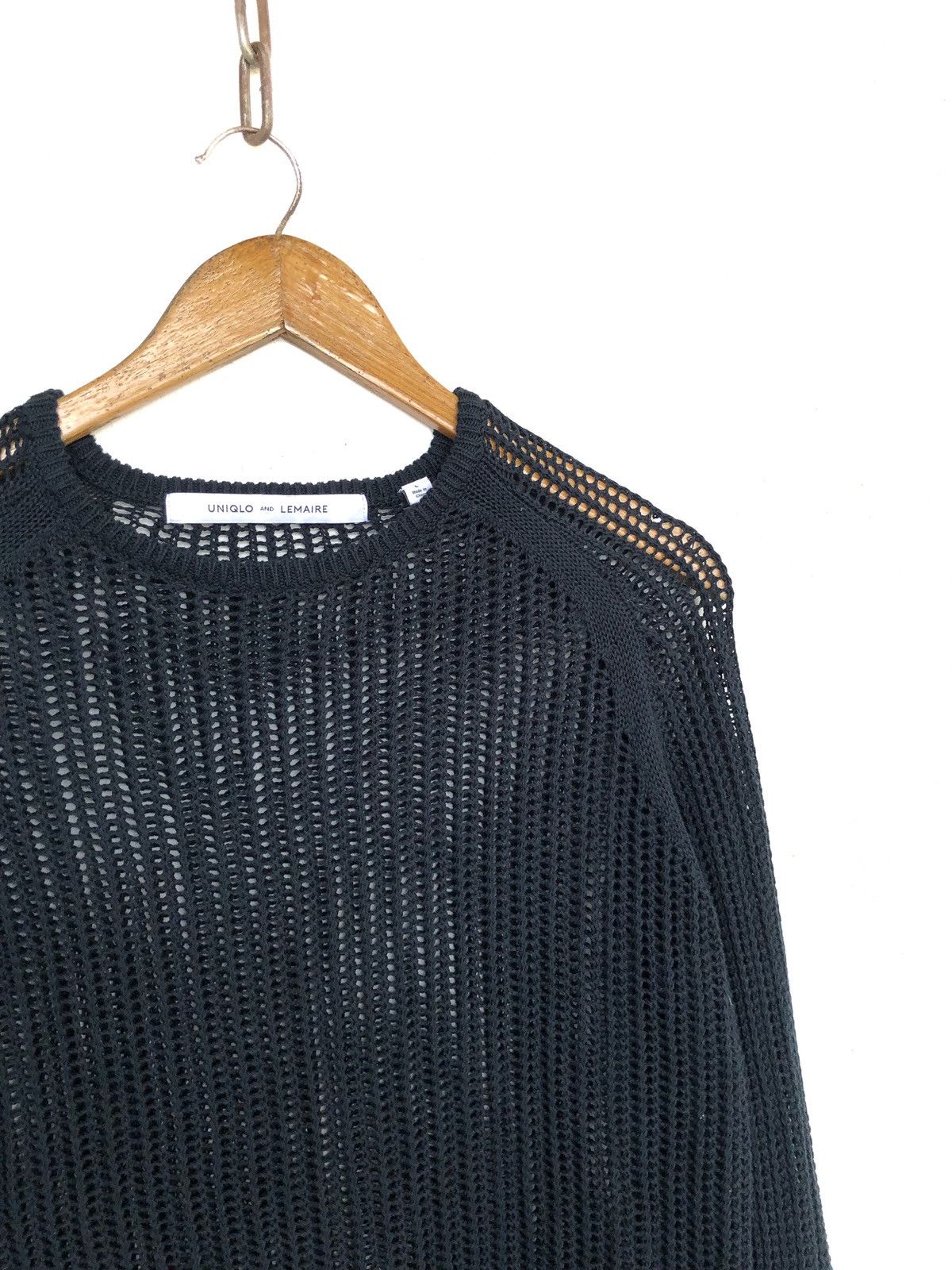 FW12 Supima Cotton Mesh Crewneck LS Sweater - 2