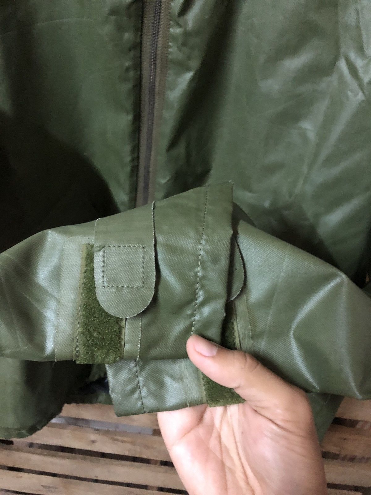Usmc - Vintage Parka Wet Weather Army Issue Waterproof Jacket - 9