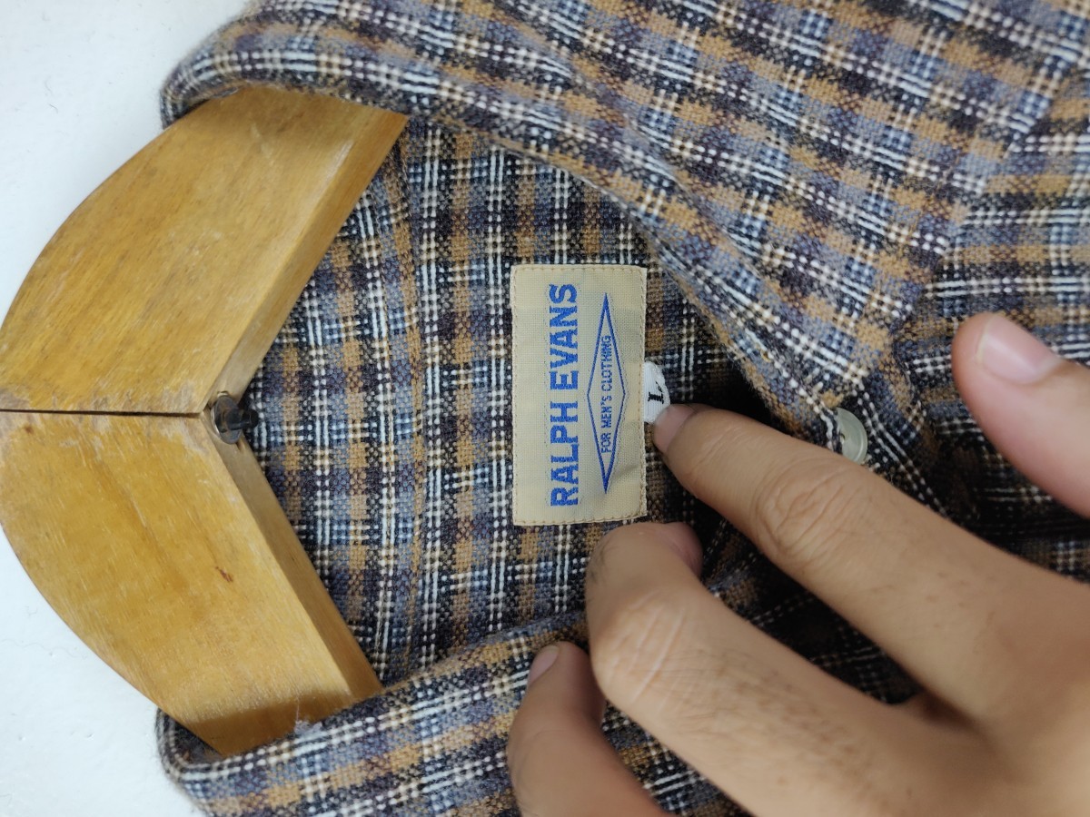 Designer - Ralph Evans Small Checked Button Up Shirt Oxford - 6