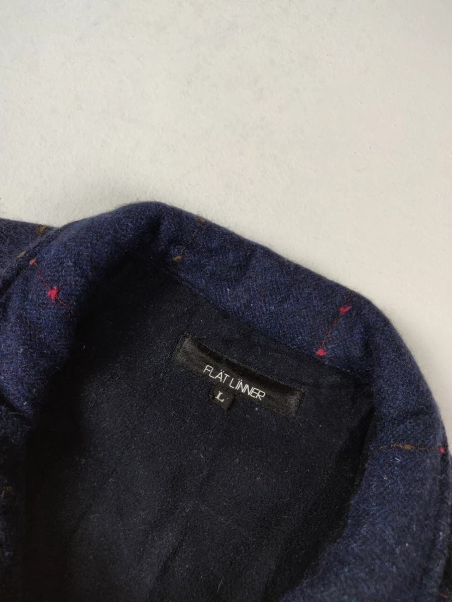 Japanese Brand -  Final Drop! Flat Linner Checkered Dot Jacket Coat Parka - 3
