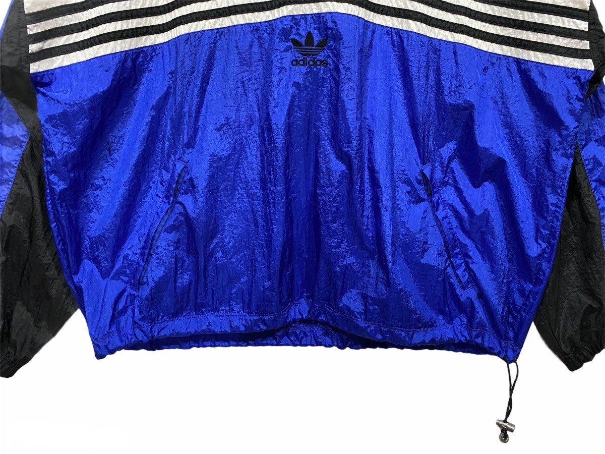 Vintage 90's Adidas Pullover Hoodie Nylon Track Jacket - 10