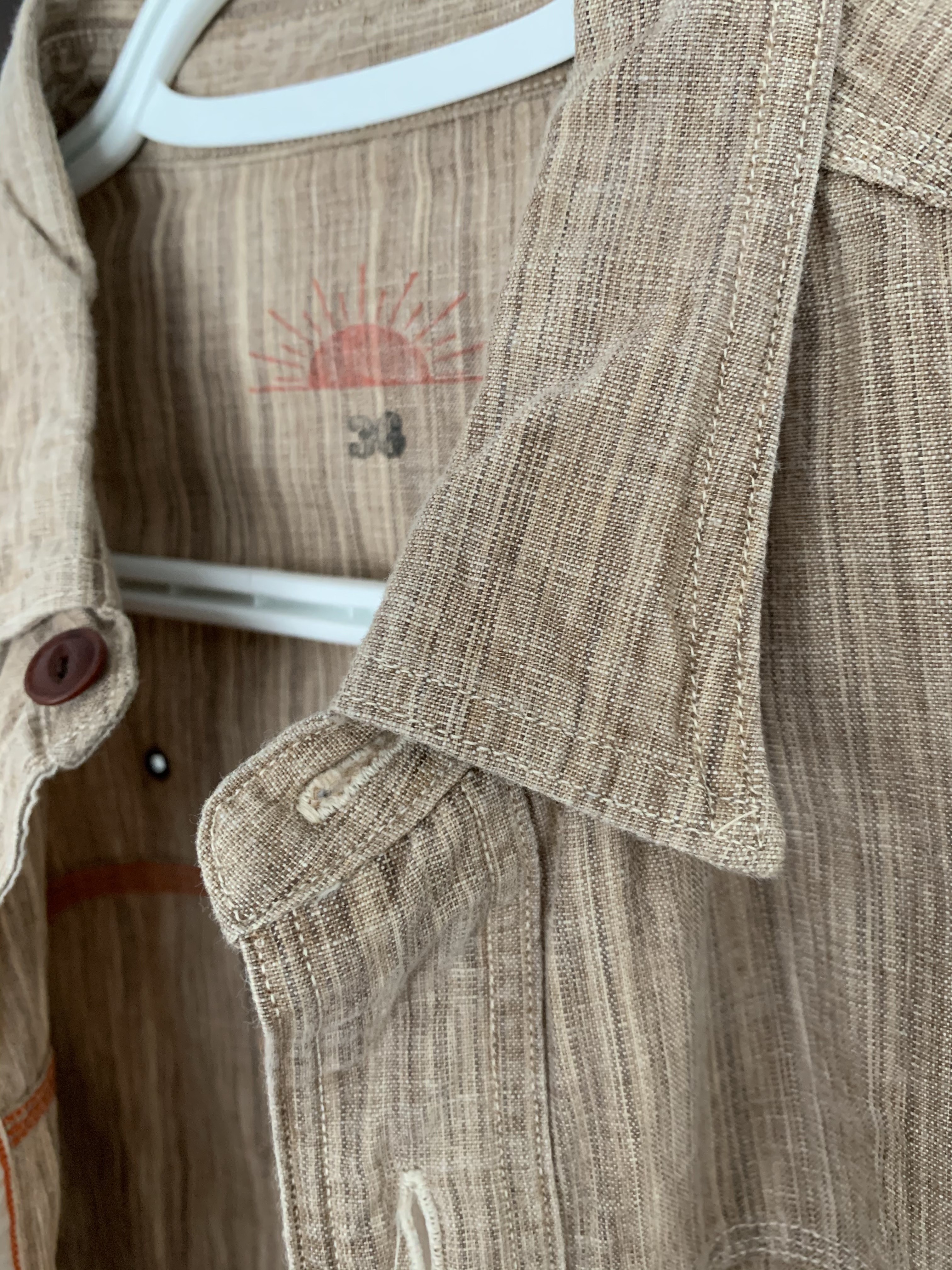 Sunny Sports - Chambray Work Shirt, tan/brown - 1
