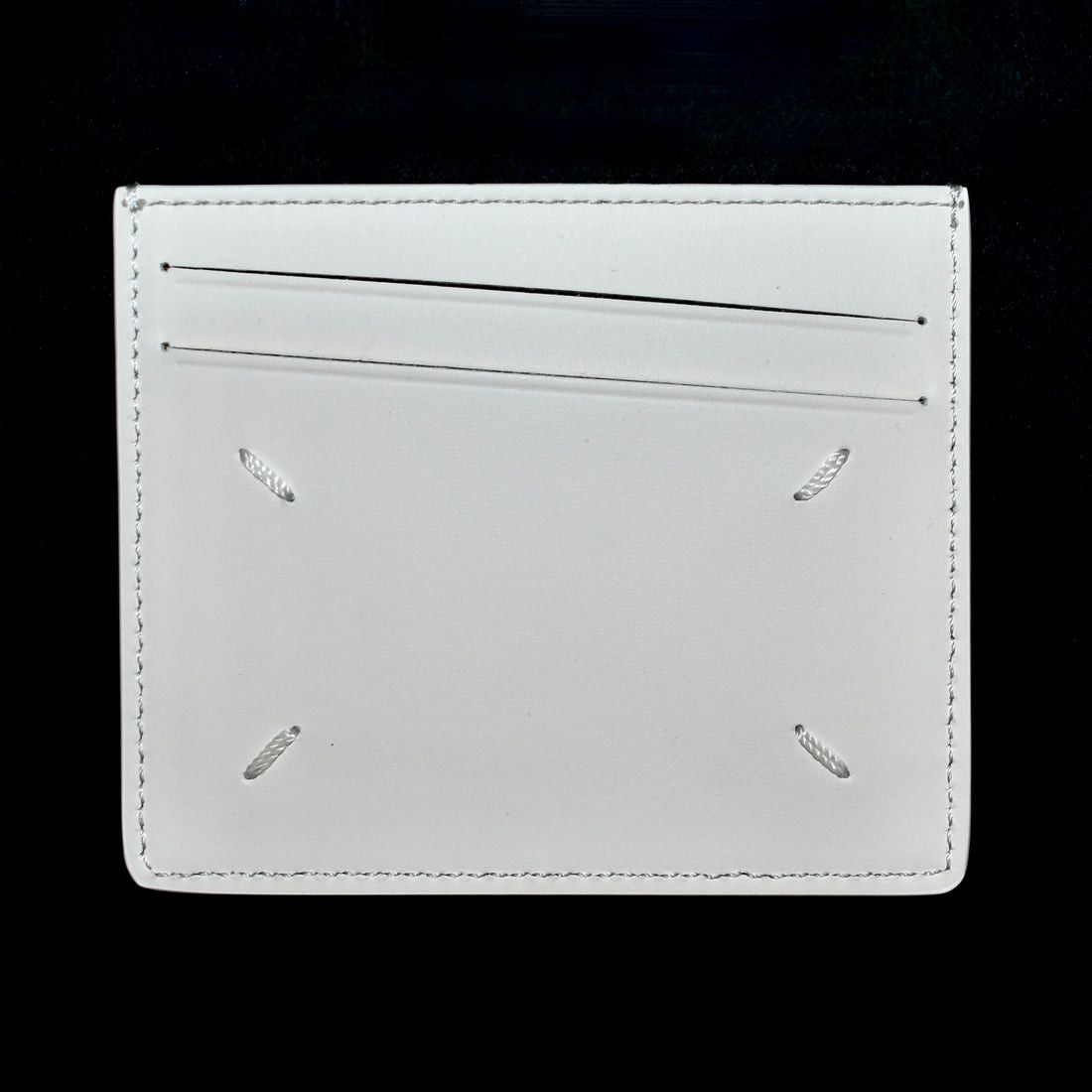 Maison Margiela Eggshell White Leather Card Holder - 2