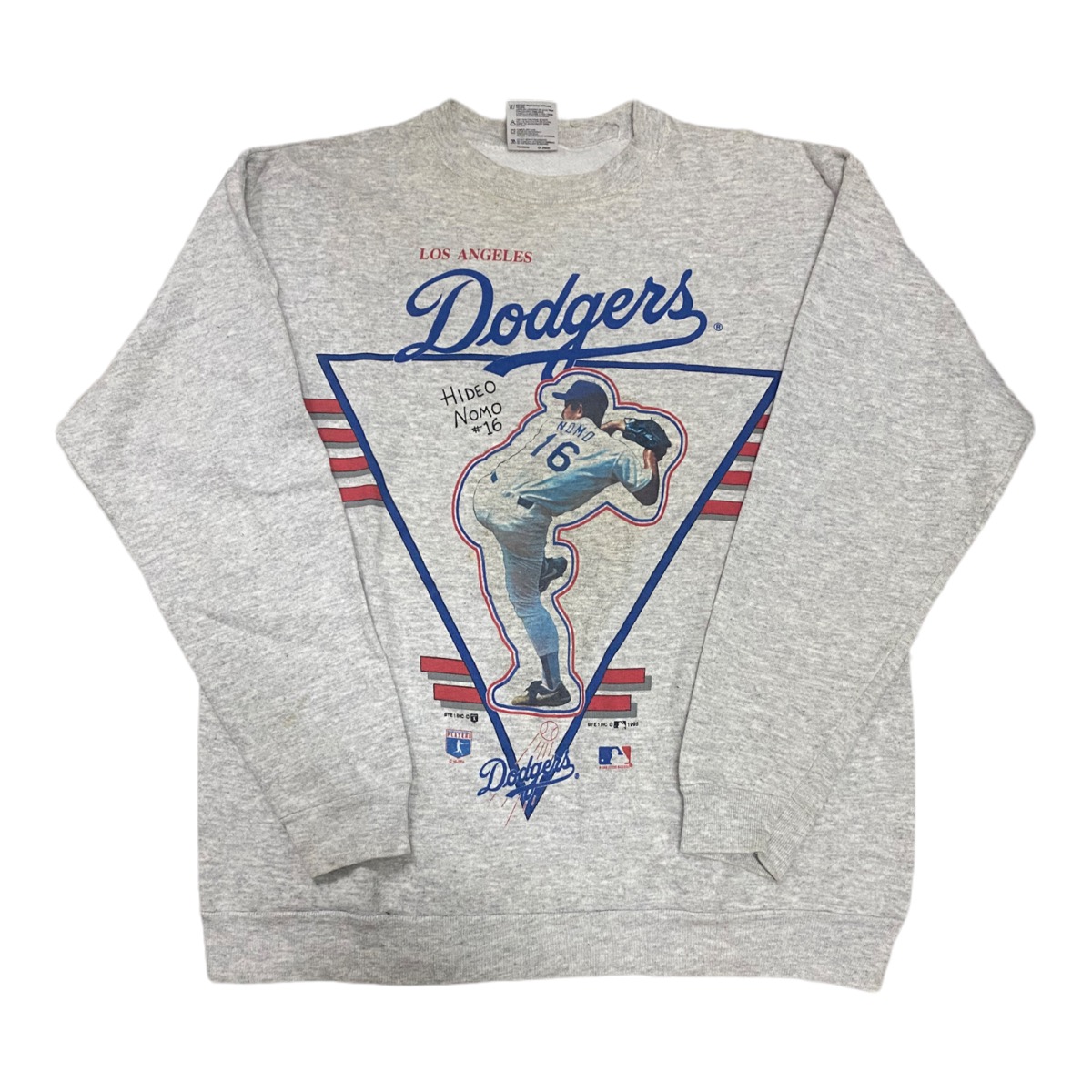 Vintage 1995 LA Dodgers 16 Nomo Sweatshirt Crewneck Made in 