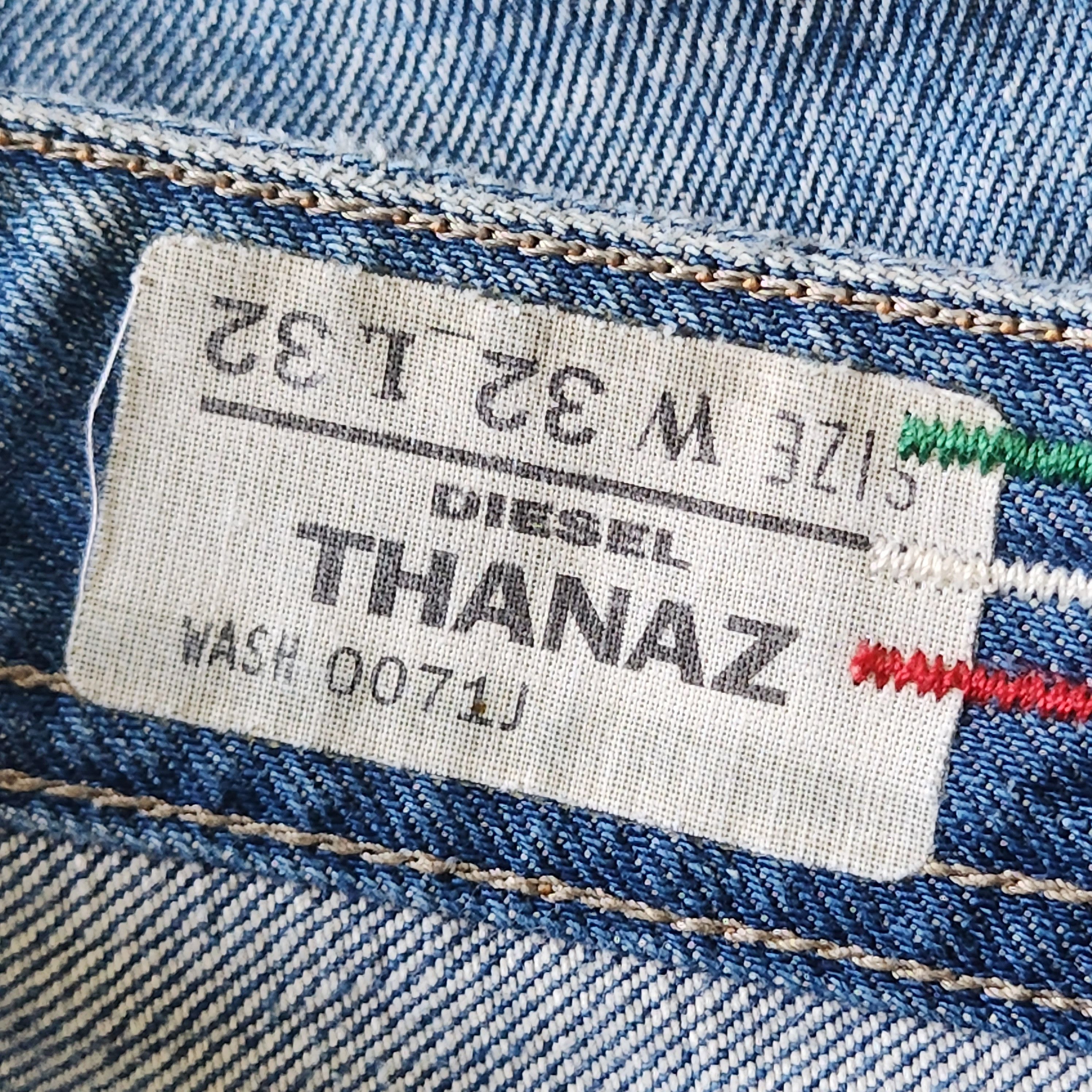Vintage Diesel Thanaz Distressed Denim Italian Jeans - 4