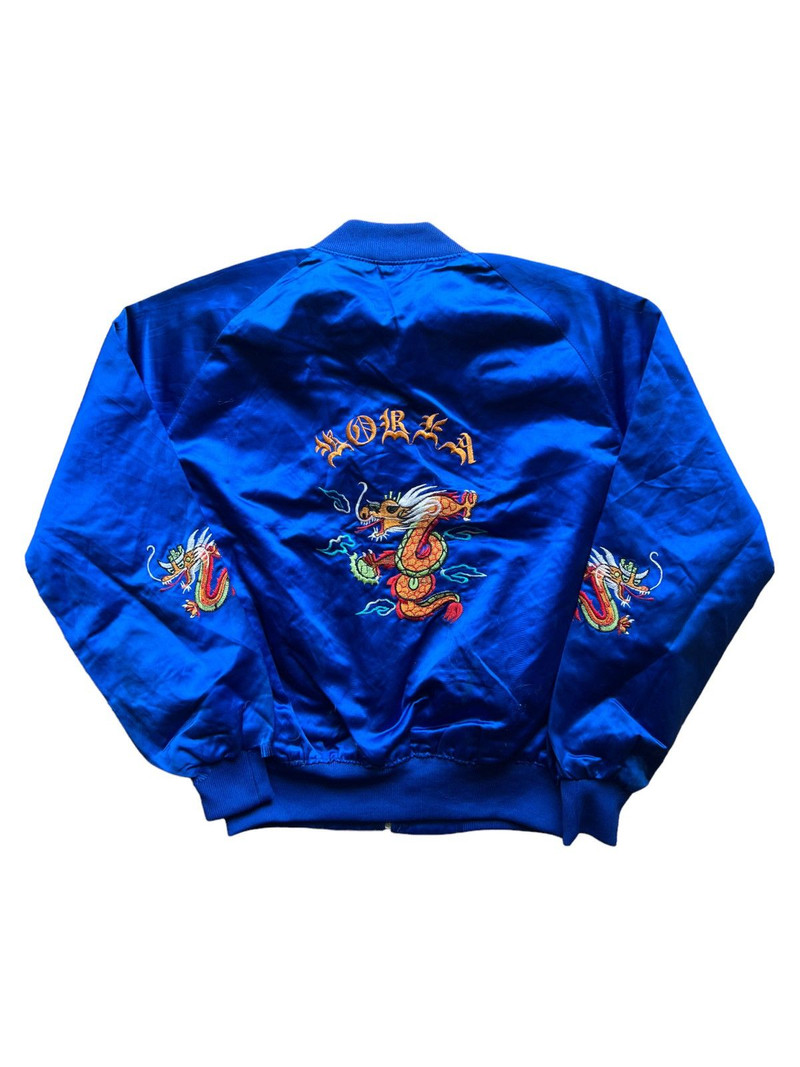 VERY RARE VINTAGE JACKET SOUVENIR SUKAJAN DRAGON KOREA - 1
