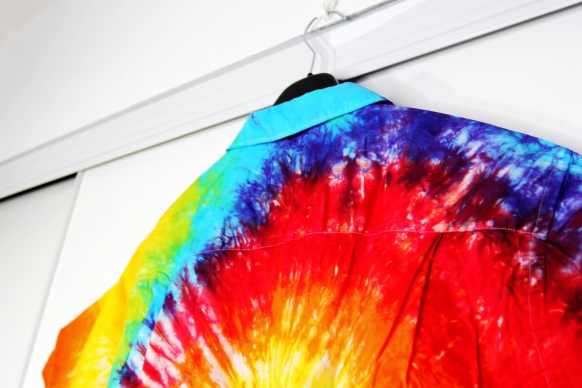 Gitman Bros. Vintage - BNWT SS19 GITMAN BROS. VINTAGE TIE-DYE CAMP SHIRT L - 8