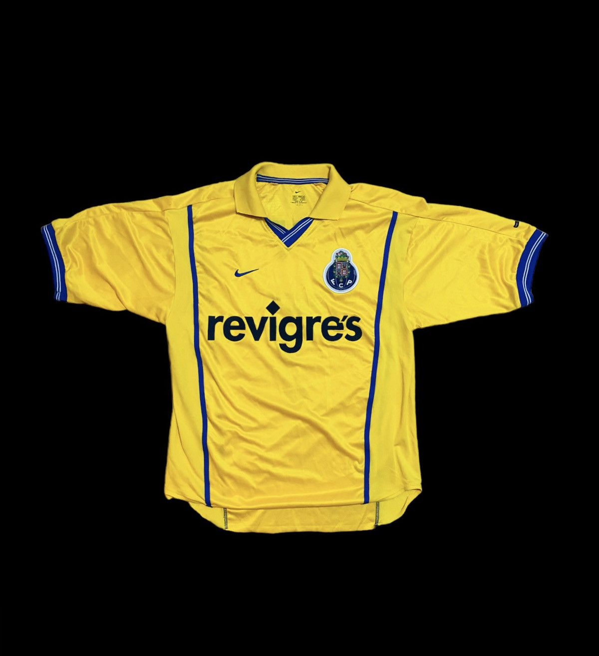 Porto Nike Jersey 2000/01 Andre Yellow Away Football Soccer - 1