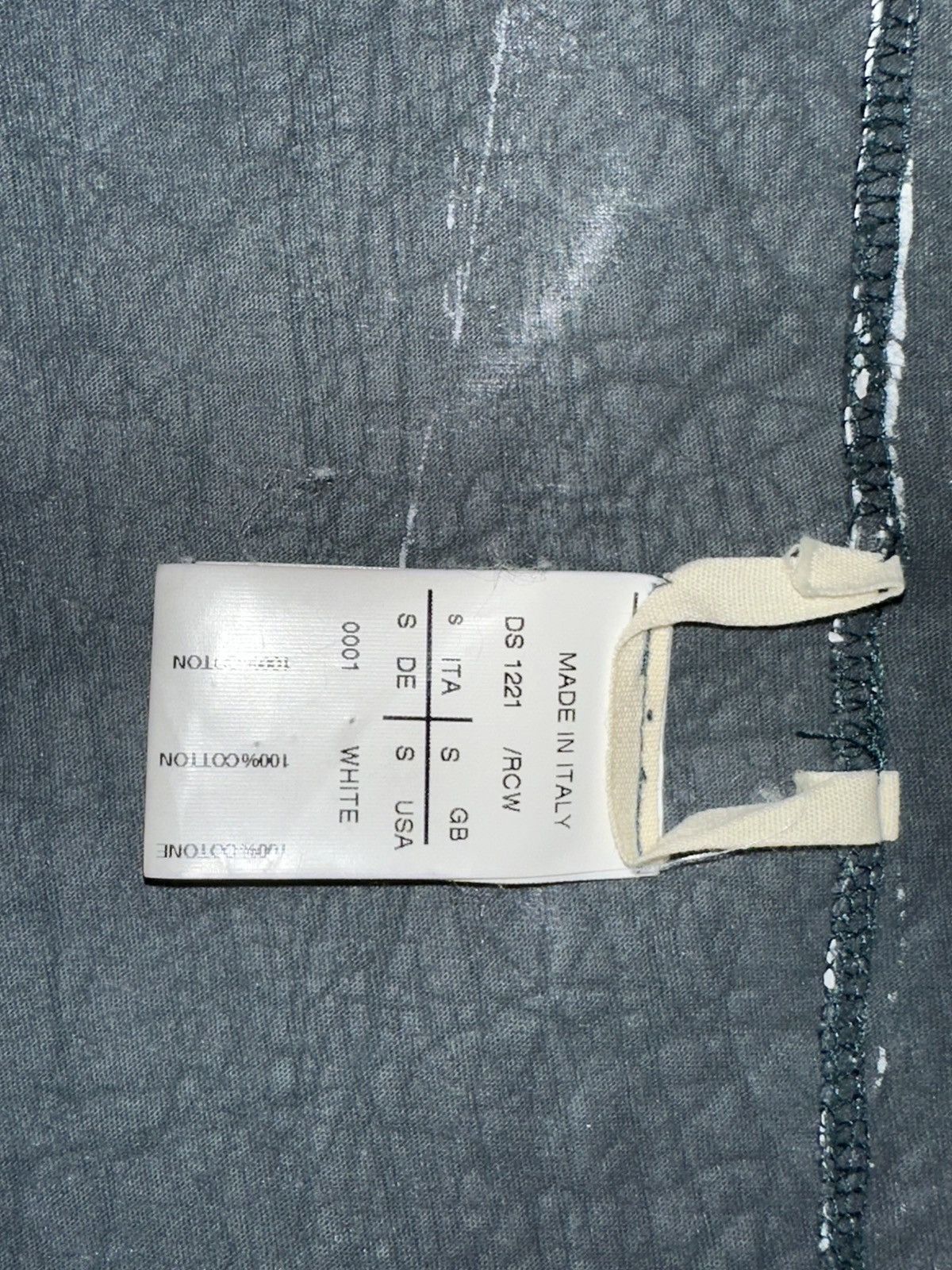 Rick Owens Drkshdw cracked paint vest 2012 - 5