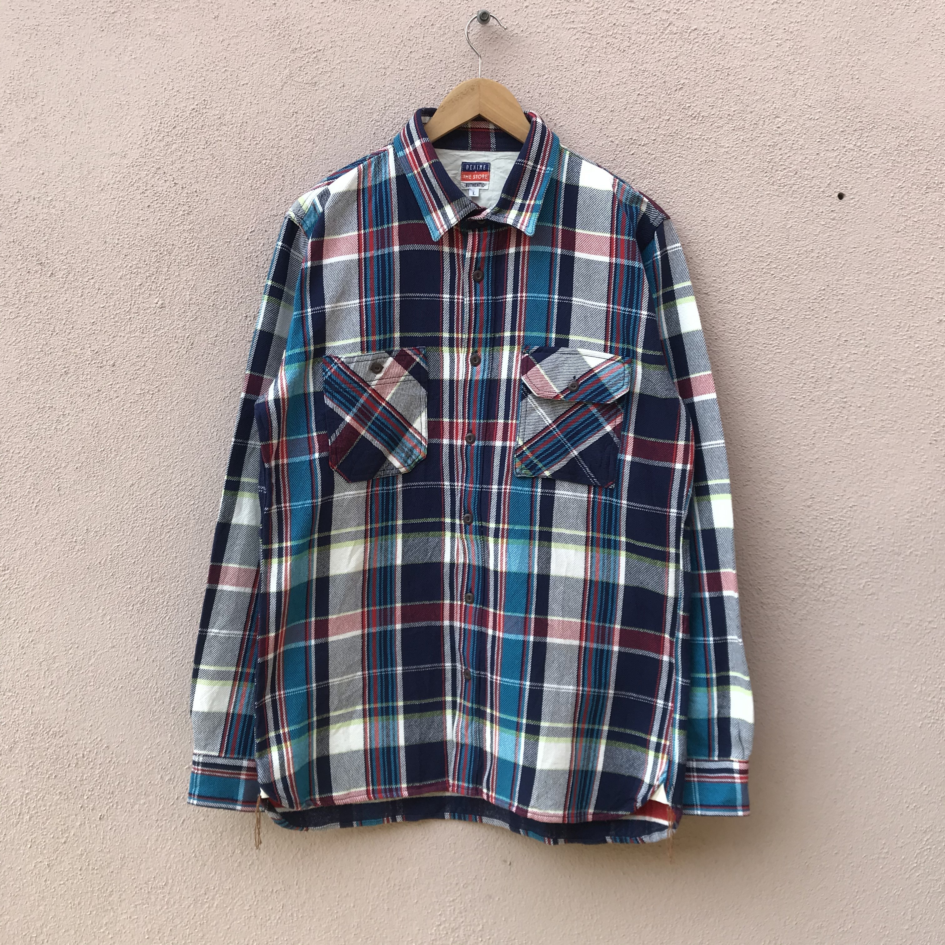 Denime - Japanese brand Denime Checkered buttom up Large - 1