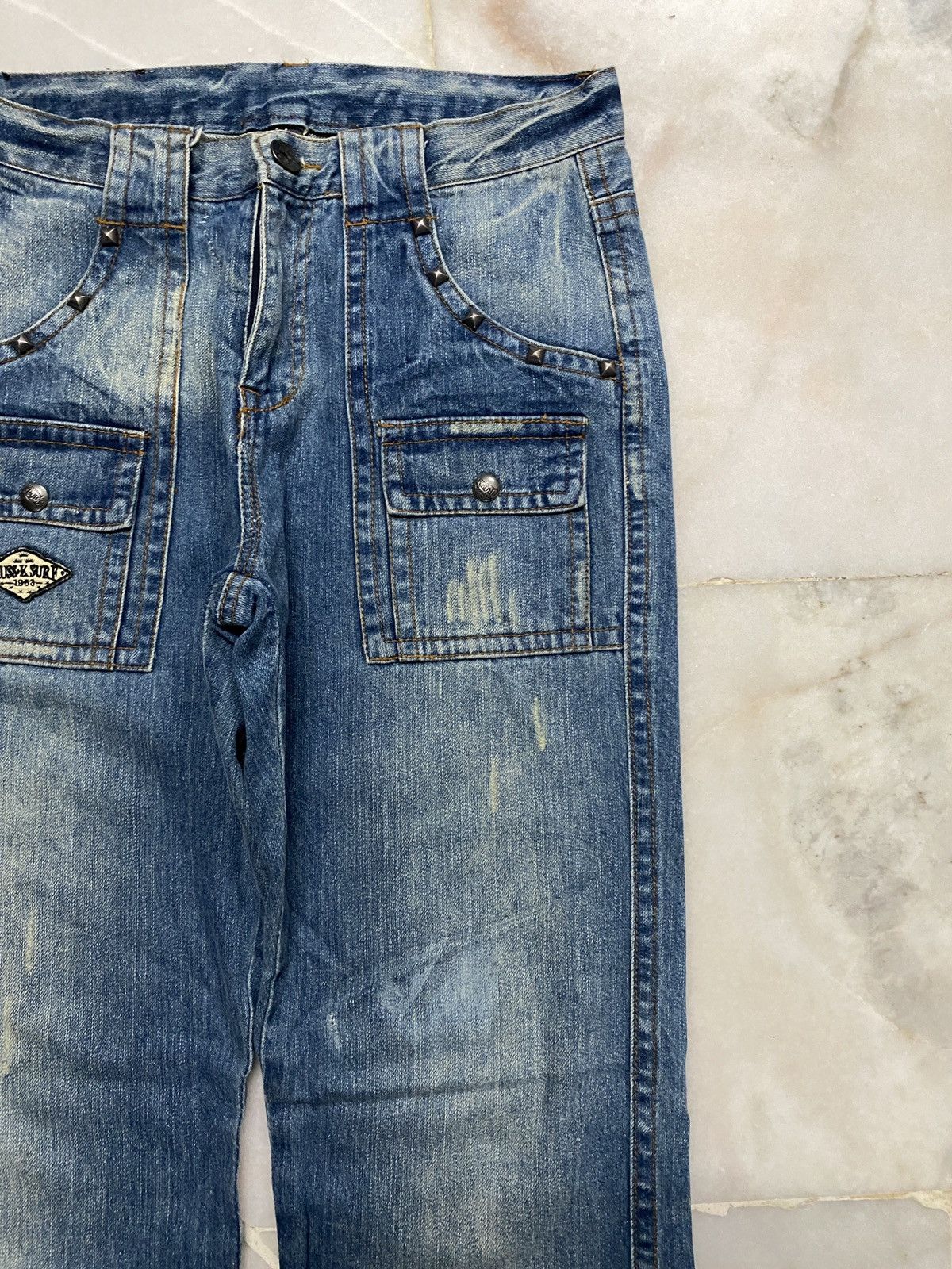 💥Vintage 90s Style Russ-K Bushpants Studded Sick Washed jean - 5