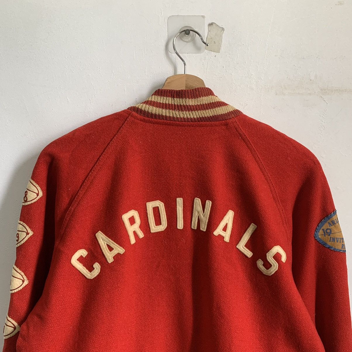 Vintage 70’s Hatchers Cardinal Varsity Jacket - 13