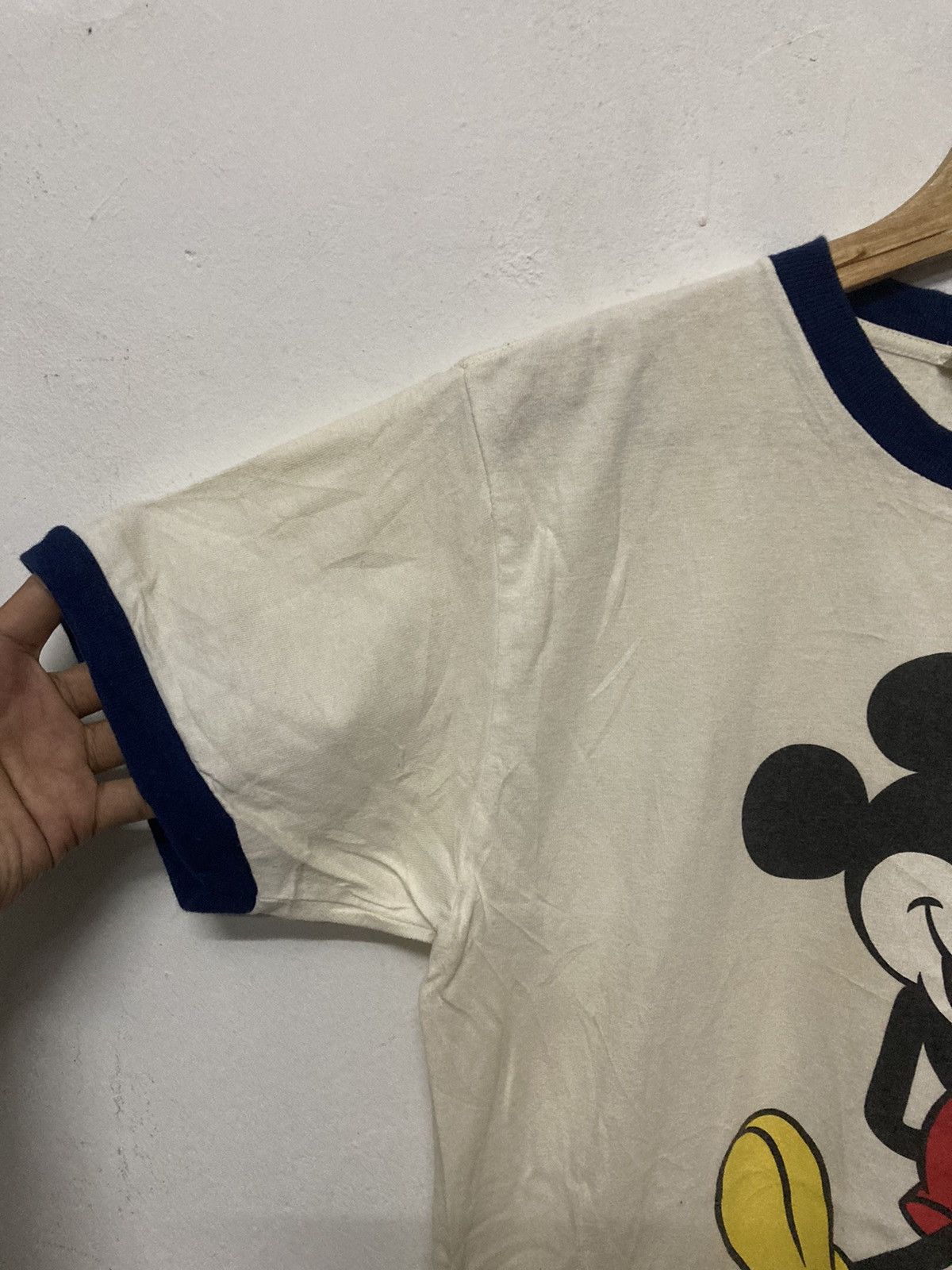Vintage 90s Mickey Mouse Ringer T-shirt - 5