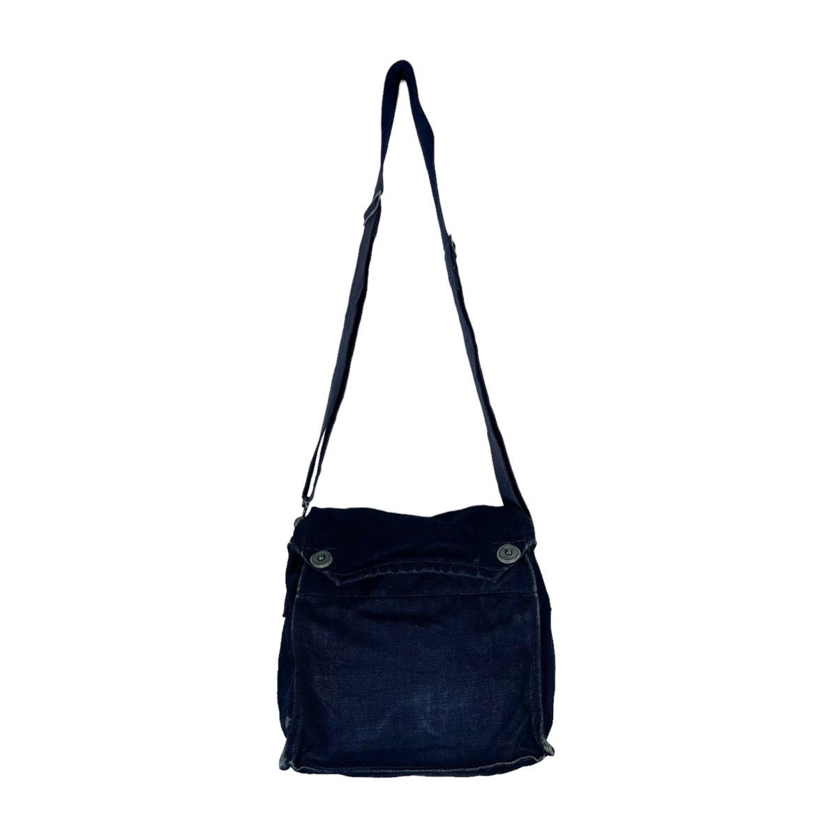 Junya Watanabe Comme des Garcons Indigo Denim Shoulder Bag - 5