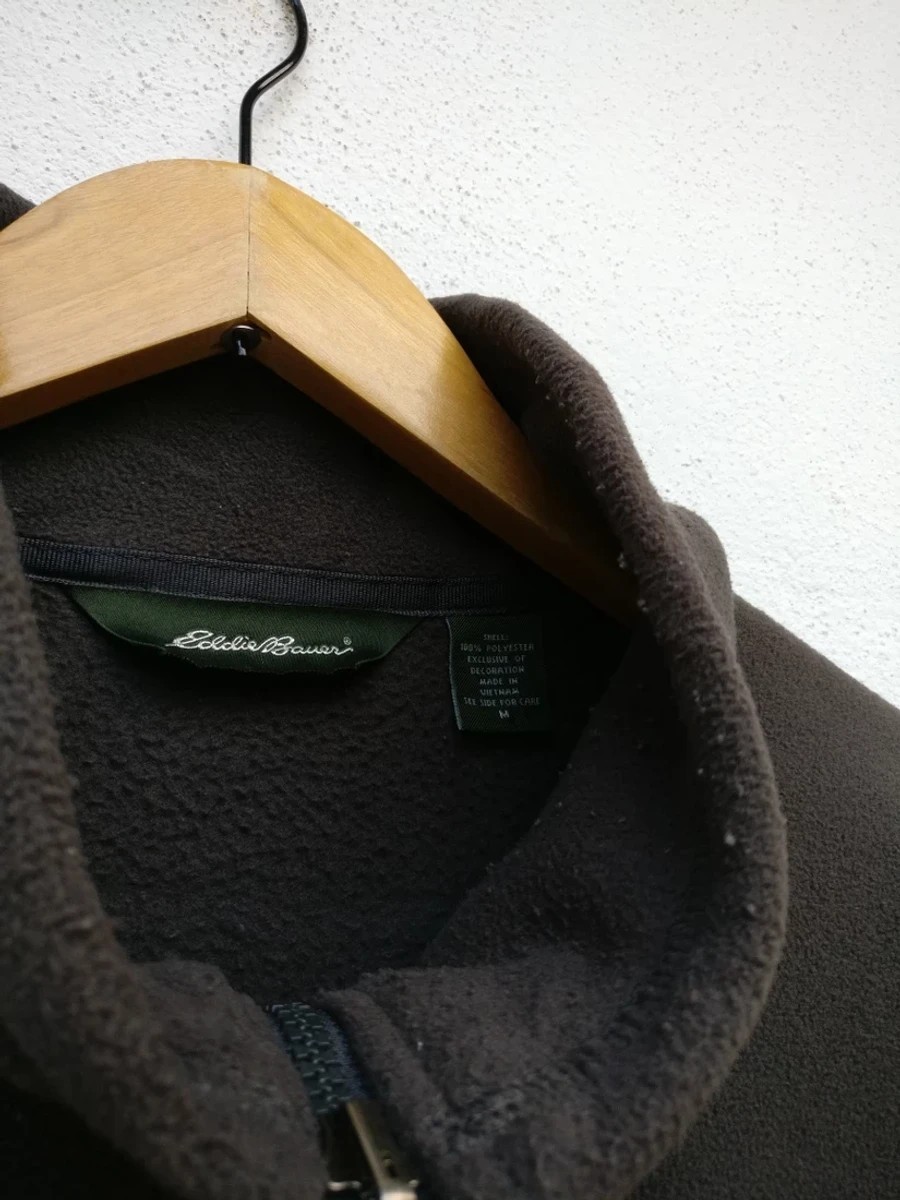 Eddie Bauer - EB Plain Fleece Zipper Jackets Outerwear Outdoor Sweater - 3