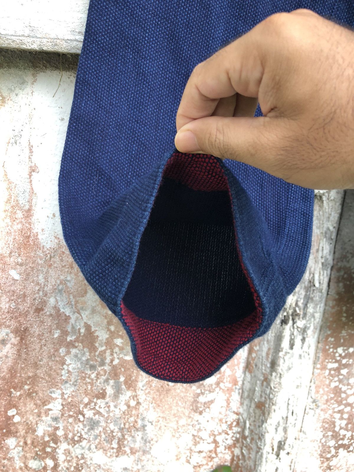 Blue Blue Pure Indigo Dyed Linen Work Pant - 12